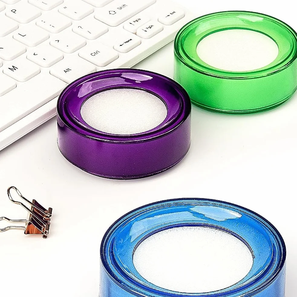 Plastica Spugna Dito Bagnato Denaro Cassiere Finger Sponge Damper 5 Pz Umidificatore A Dita Tamponi Spugna