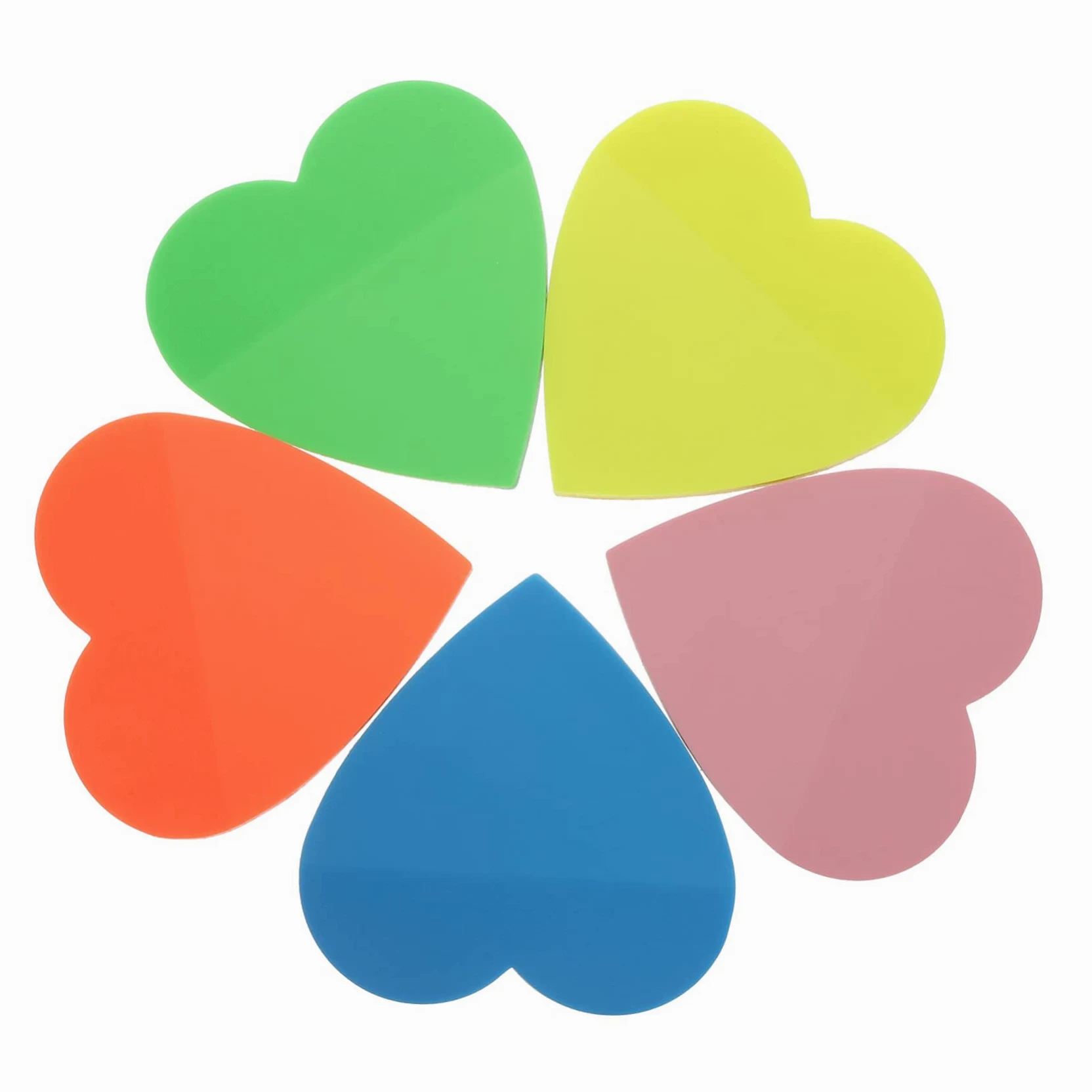 Housoutil 5 Pezzi Adesivi Memo Colorati per Note Foglietti Adesivi Trasparenti per Ufficio e Studio per Contrassegnare Libri e Documenti Utilizzo e Archiviazione Facile
