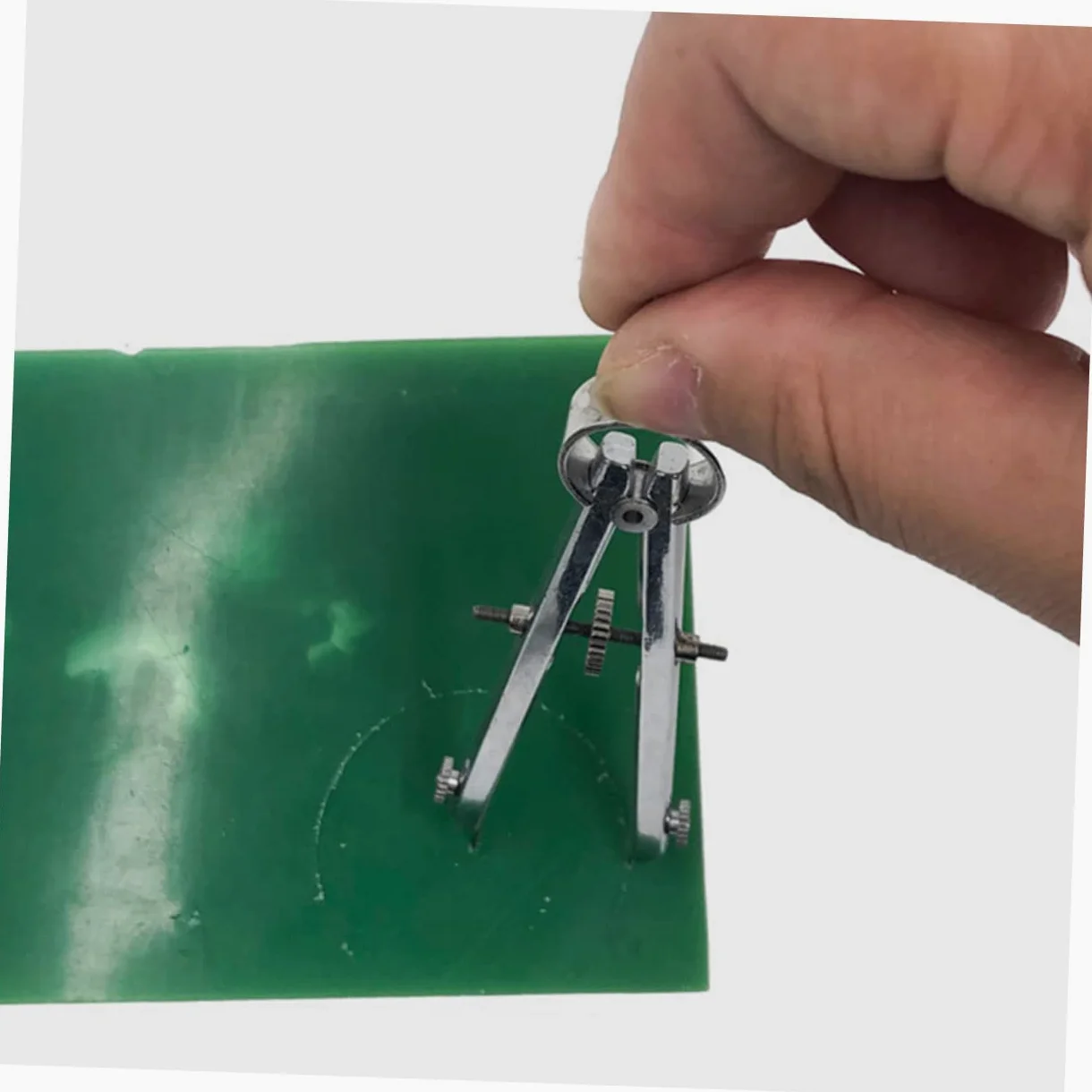 Operitacx 4 Pz Bussole attrezzo compasso a matita bussola per disegnare metrico cerchiometro cerchiografo circle compasso da disegno forniture per ufficio Acciaio inossidabile Silver