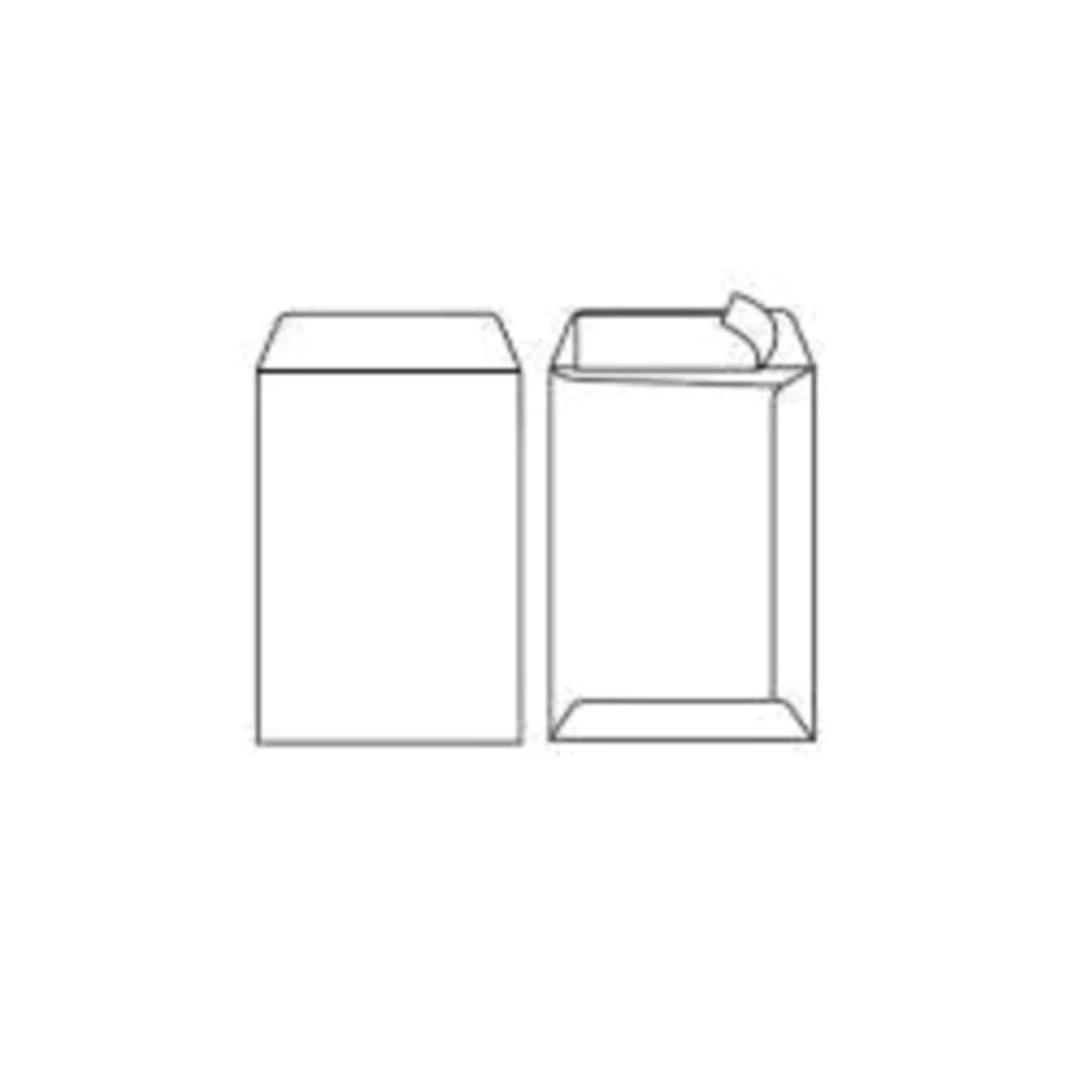 Pigna Competitor S0054393 500 Buste a Sacco Piatto Strip, F.To 229 x 324 in Carta Uso Mano Fsc 100 g, con Finestra 55 x 110