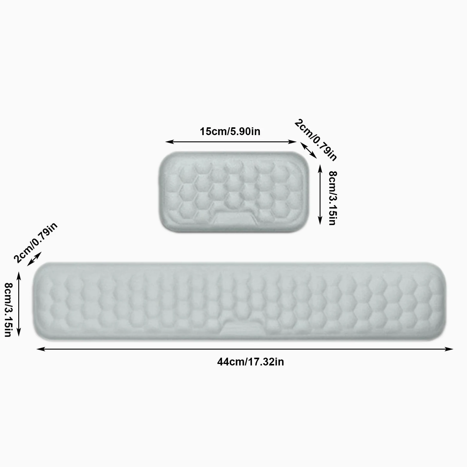 Tappetino di riposo per tastiera e mouse, poggiapolsi per tastiera in | memory foam, 2 pezzi comodo poggiapolsi in memory foam, poggiapiedi ergonomico e,