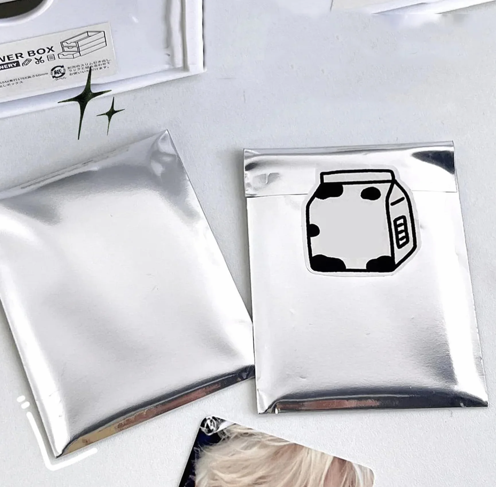 Buste metallizzate argento con chiusura autoadesiva 10x15 cm 50 pezzi per regalo ufficio inviti nozze