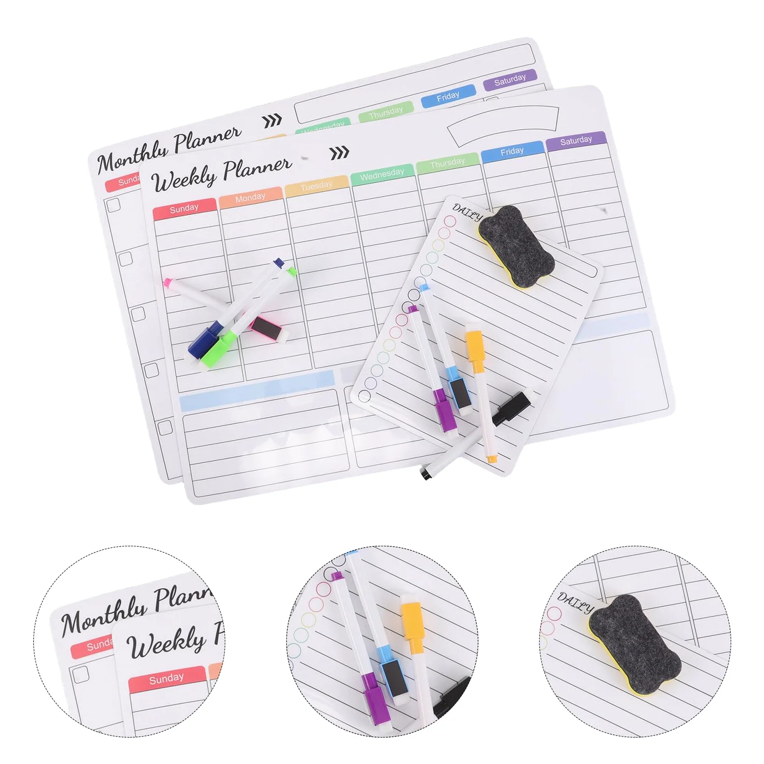 Forniture Per Ufficio Calendario Magnetico Per Frigorifero White