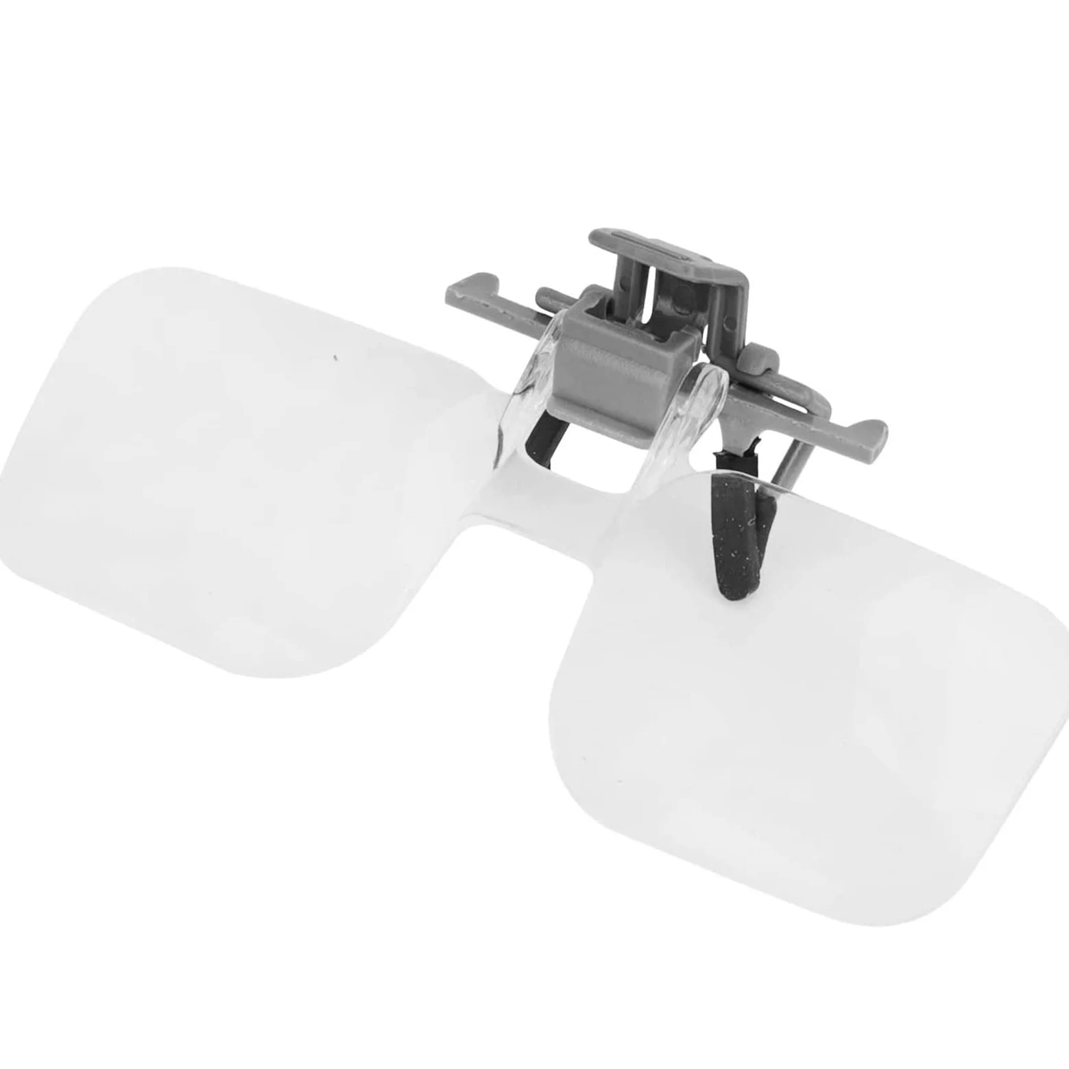Occhiali da Lettura con Lente d'Ingrandimento 2X, con Clip e Lenti ribaltabili, Unisex.
