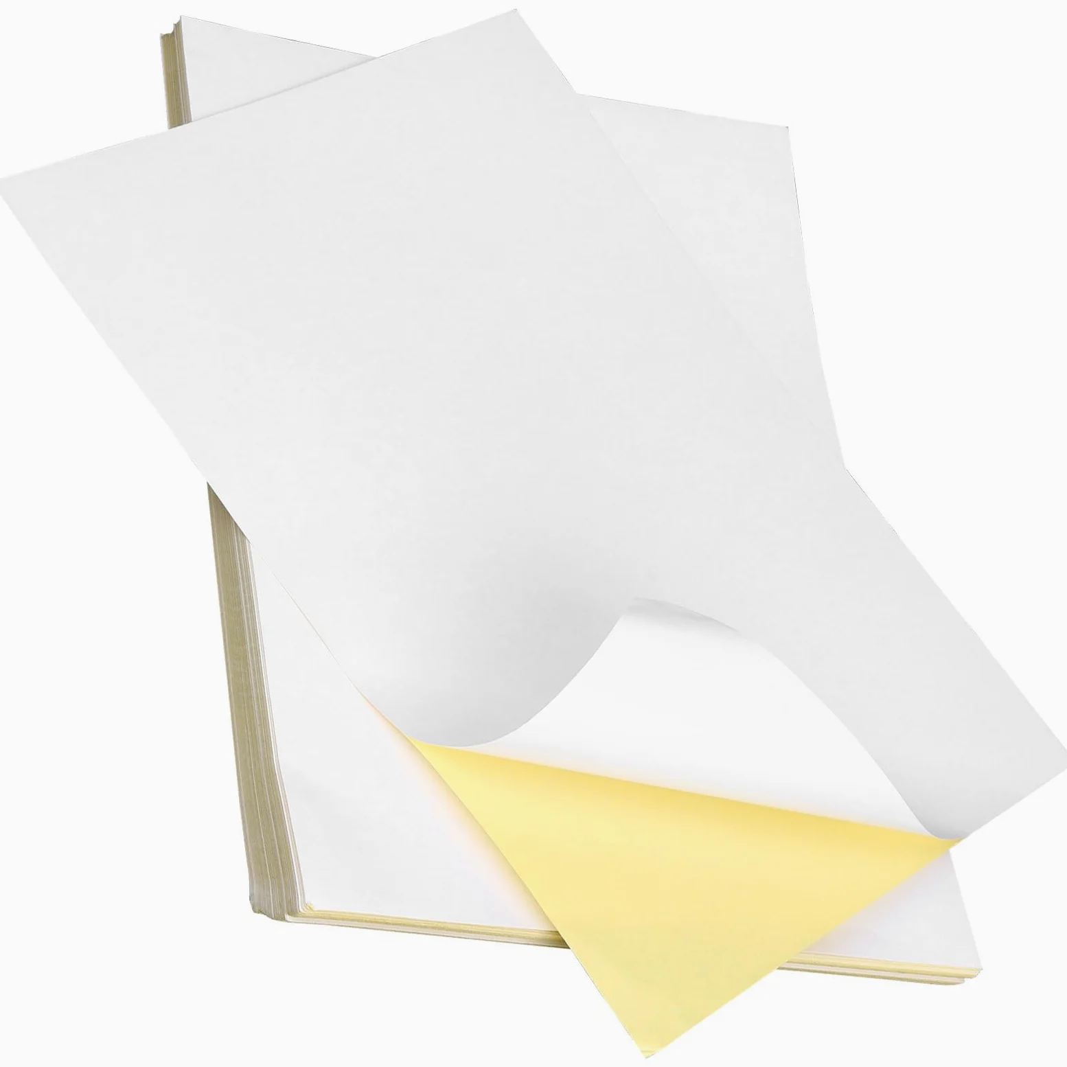 Gatuida 100 fogli Carta Etichette Adesive Opaca per Stampante Inkjet Autoadesivi Resistenti Carta Sticker per Personalizzare Adesivi Facili da Staccare e Stampare