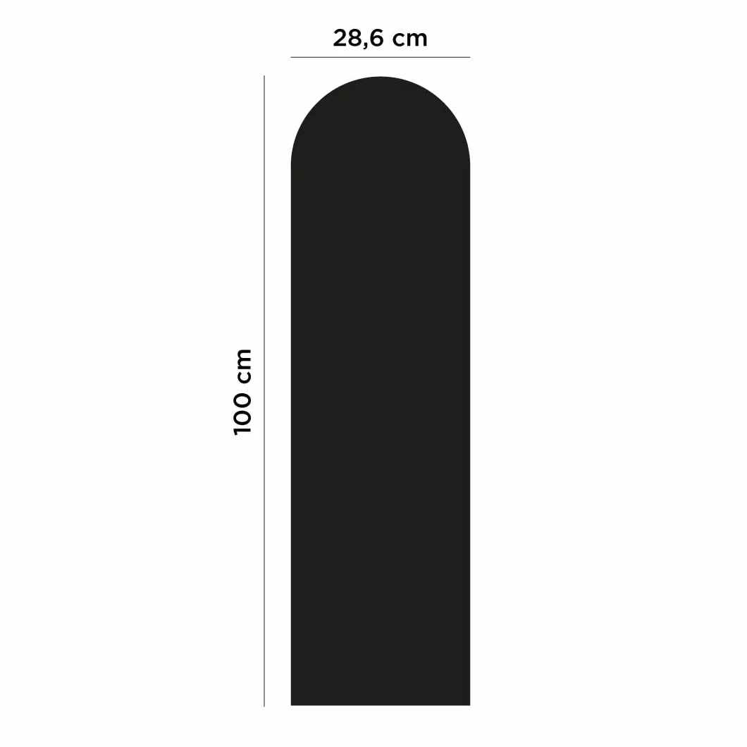 FERFLEX Kit carta da parati magnetica arrotondata adesiva permanente Ardesia lavabile 1m x 28cm 8 magneti argento