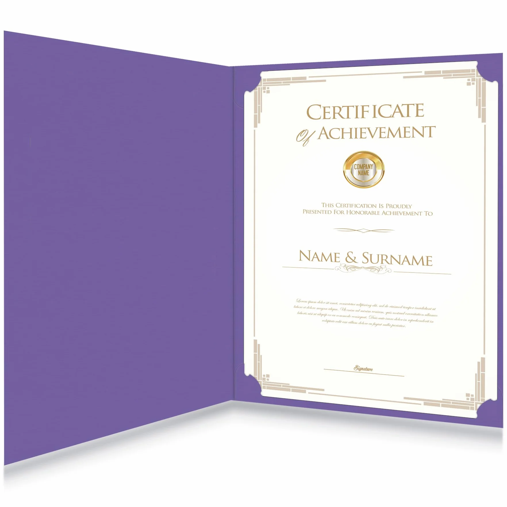 HAUTOCO Confezione da 30 titolari per certificati, buste per diploma, buste per documenti, premio e certificati, con bordo in lamina dorata, per lettere da 21,5 x 28,5 cm