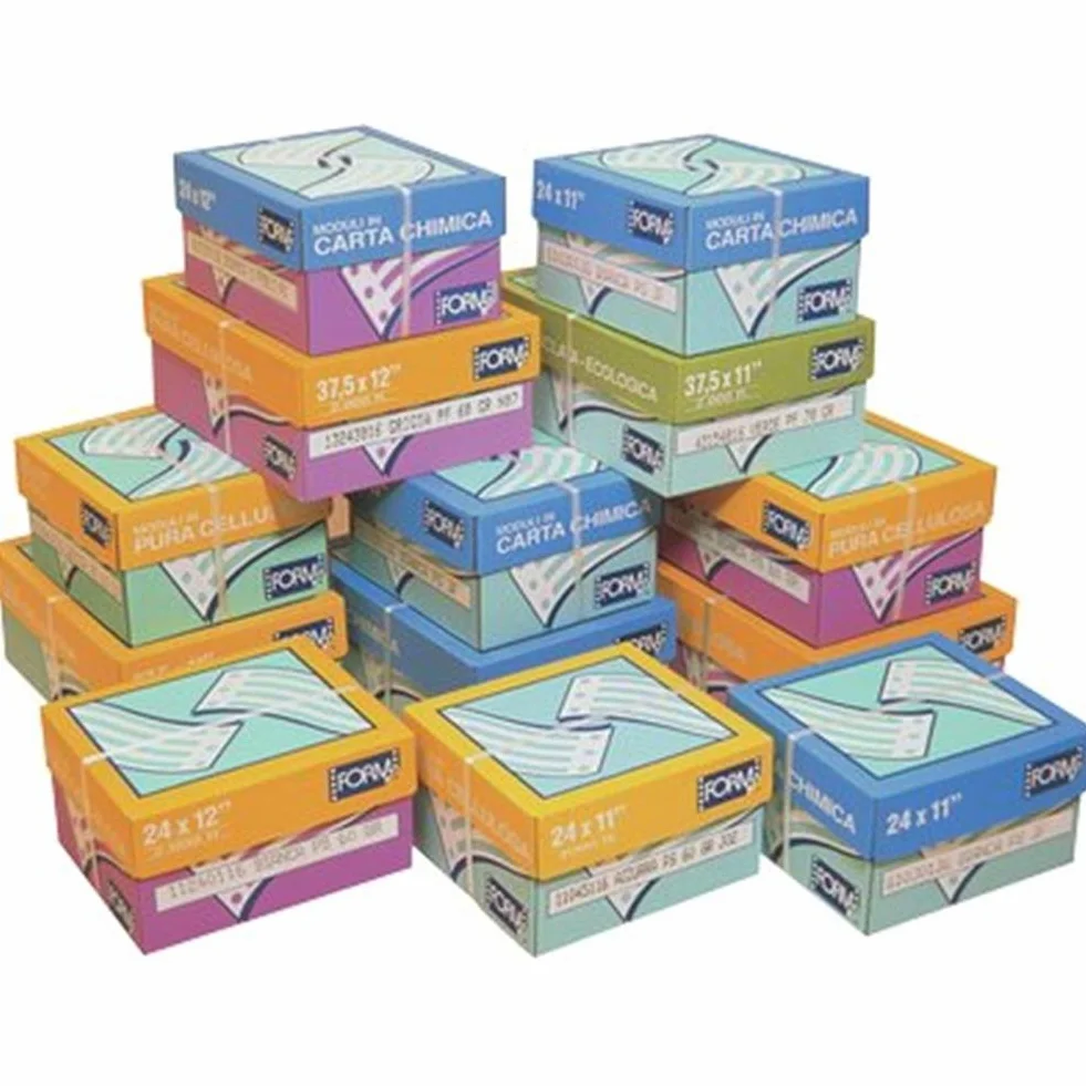 FORM Carta Chimica Bianca 55g 3 Części 24x11 cm Piste Staccabili 750 sztuk