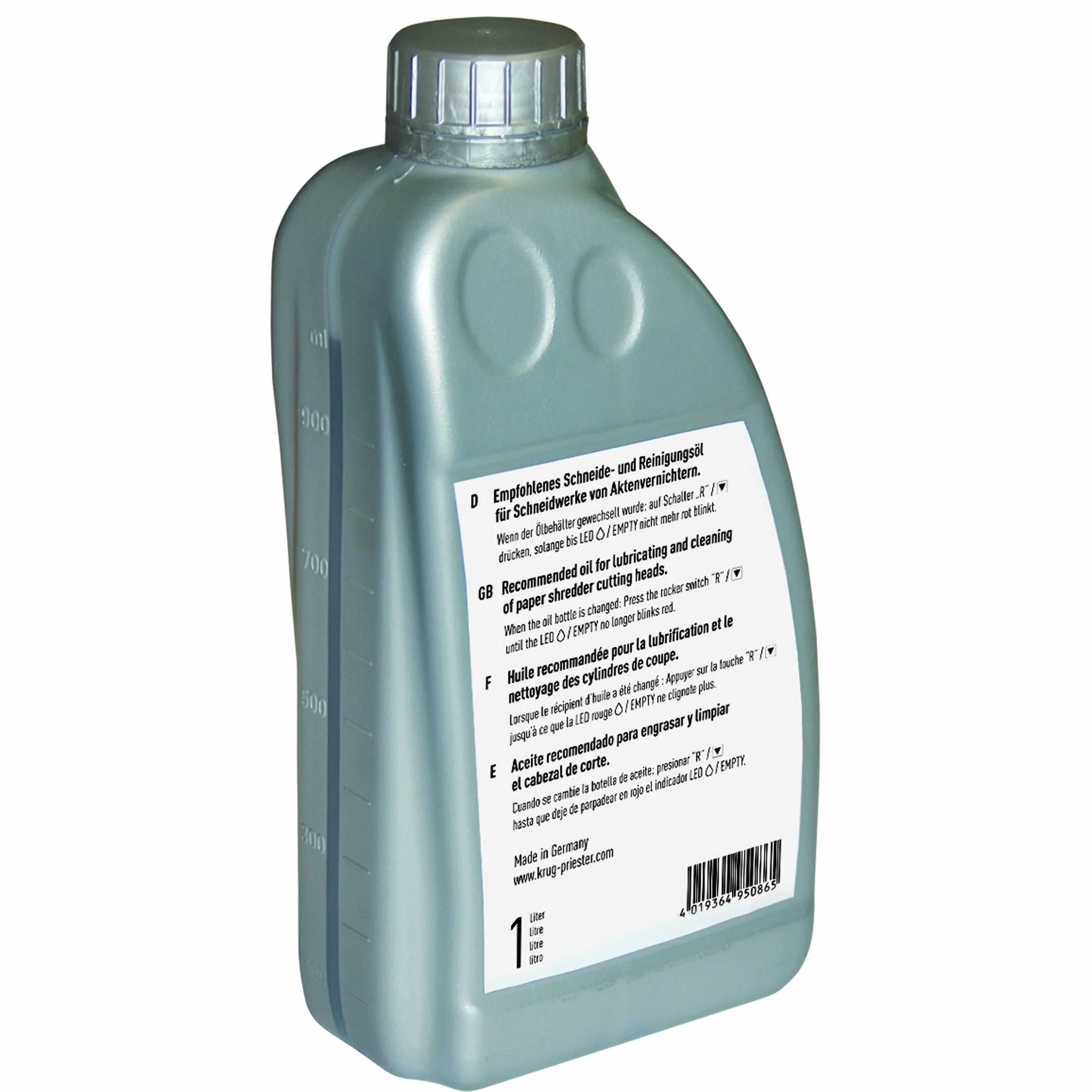Ideale 9000621 Olio speciale per distruggi documenti, 1 L