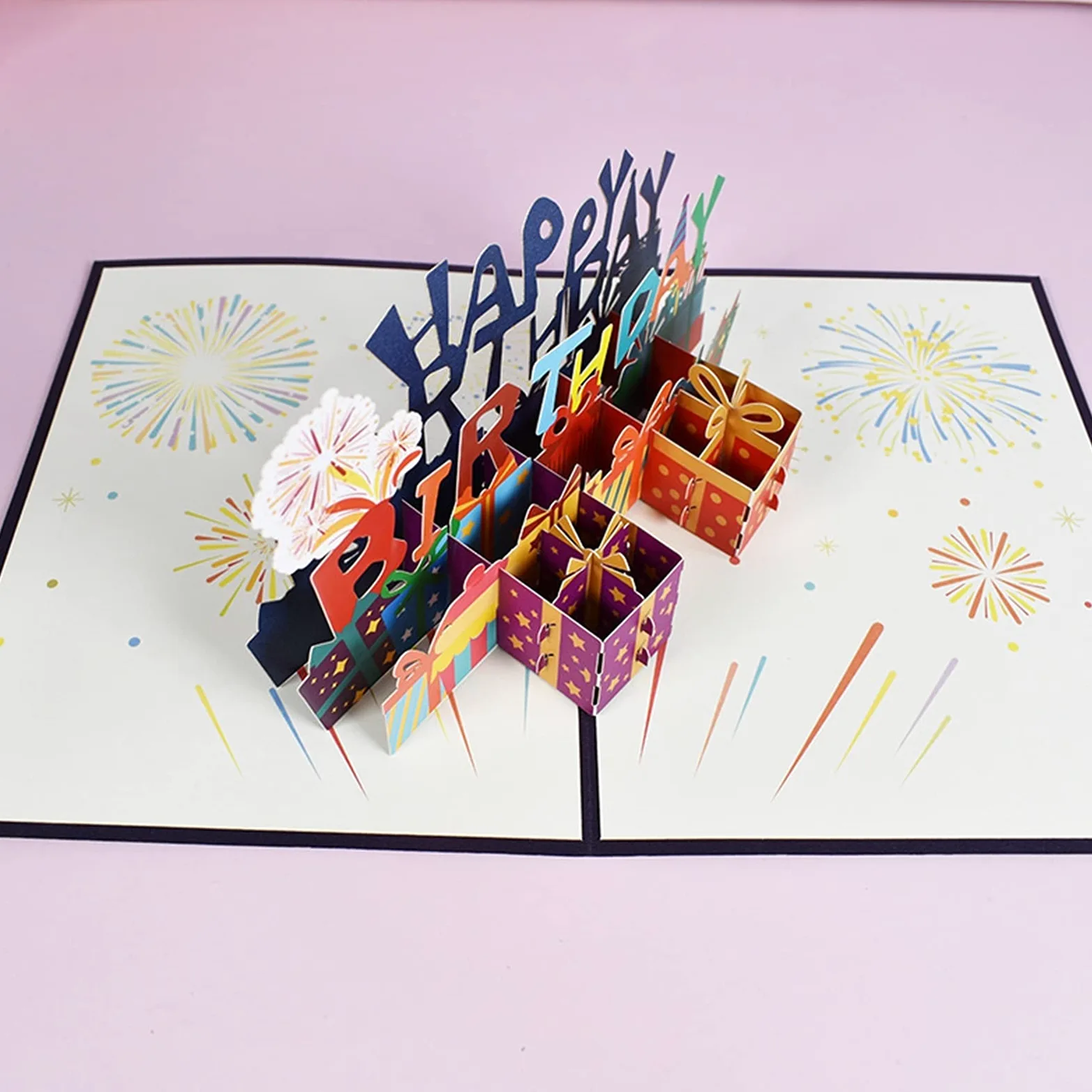 Biglietti d' auguri Biglietto di auguri 3D compleanno BUON COMPLEANNO Carta a pop- up fatta a mano con busta per ragazza bambini moglie compleanno Biglietti augurali Compleanno