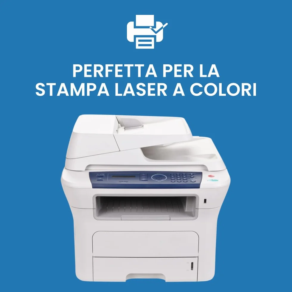 Color Copy Risma Carta A4 Liscia 250 g/m² 125 Fogli Bianca per Stampante Ink Jet Laser Fax