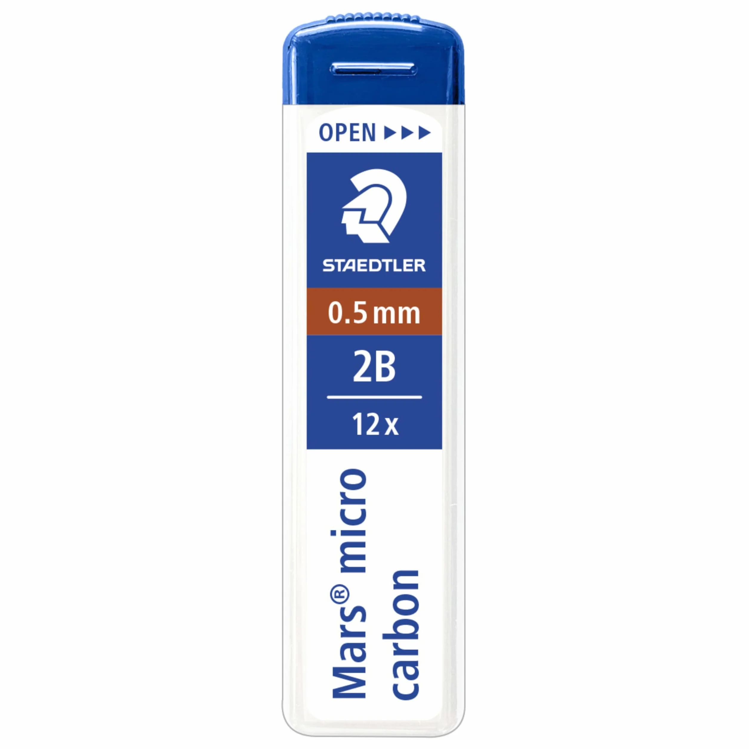 Staedtler 250 05-2B Mina Sottile Micro, 0.5 mm 2B, 12 Pezzi