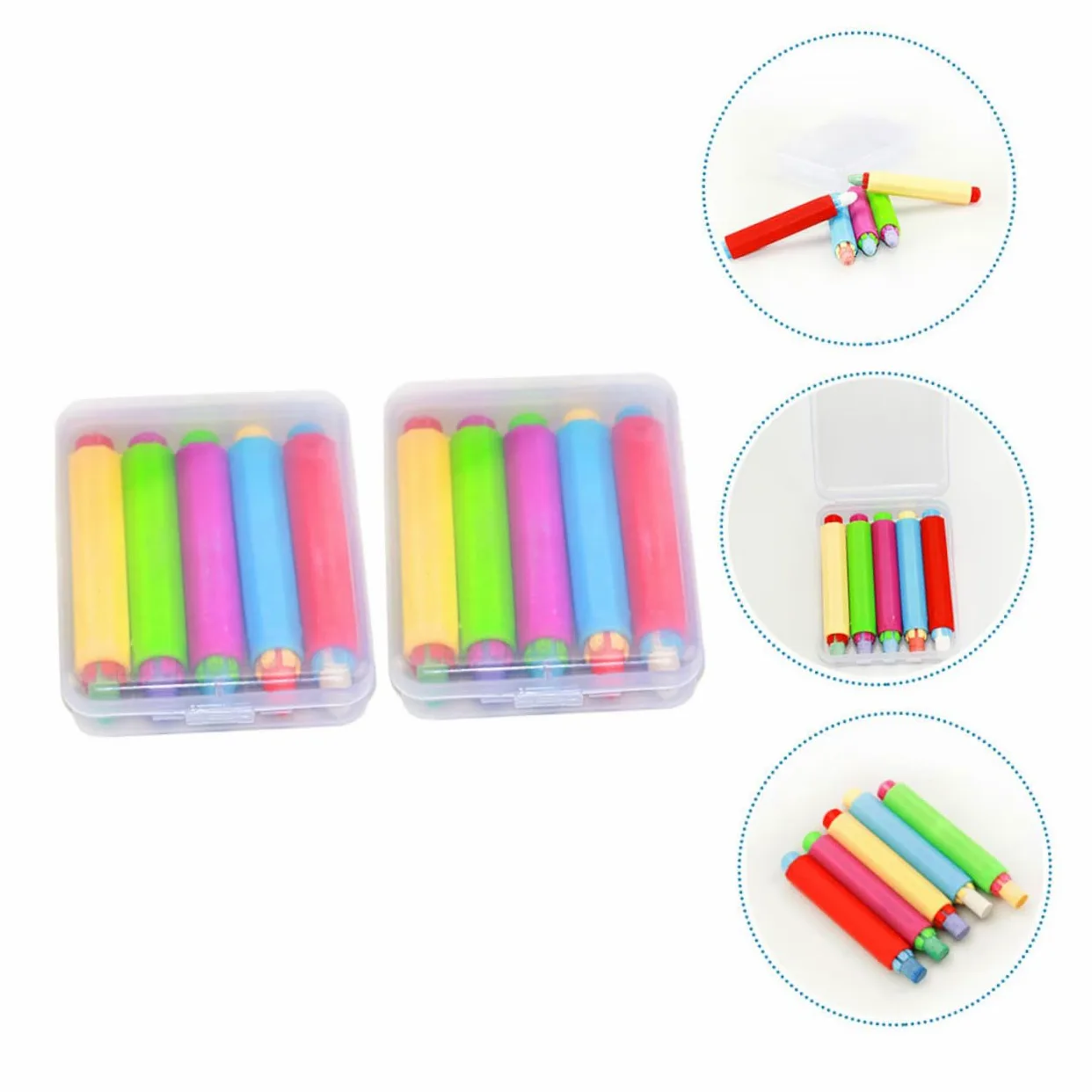 SHINEOFI 20pezzi Clip Protettive Per Gessetti Gessetti Accessori Per Insegnanti e Studenti Per e Casa