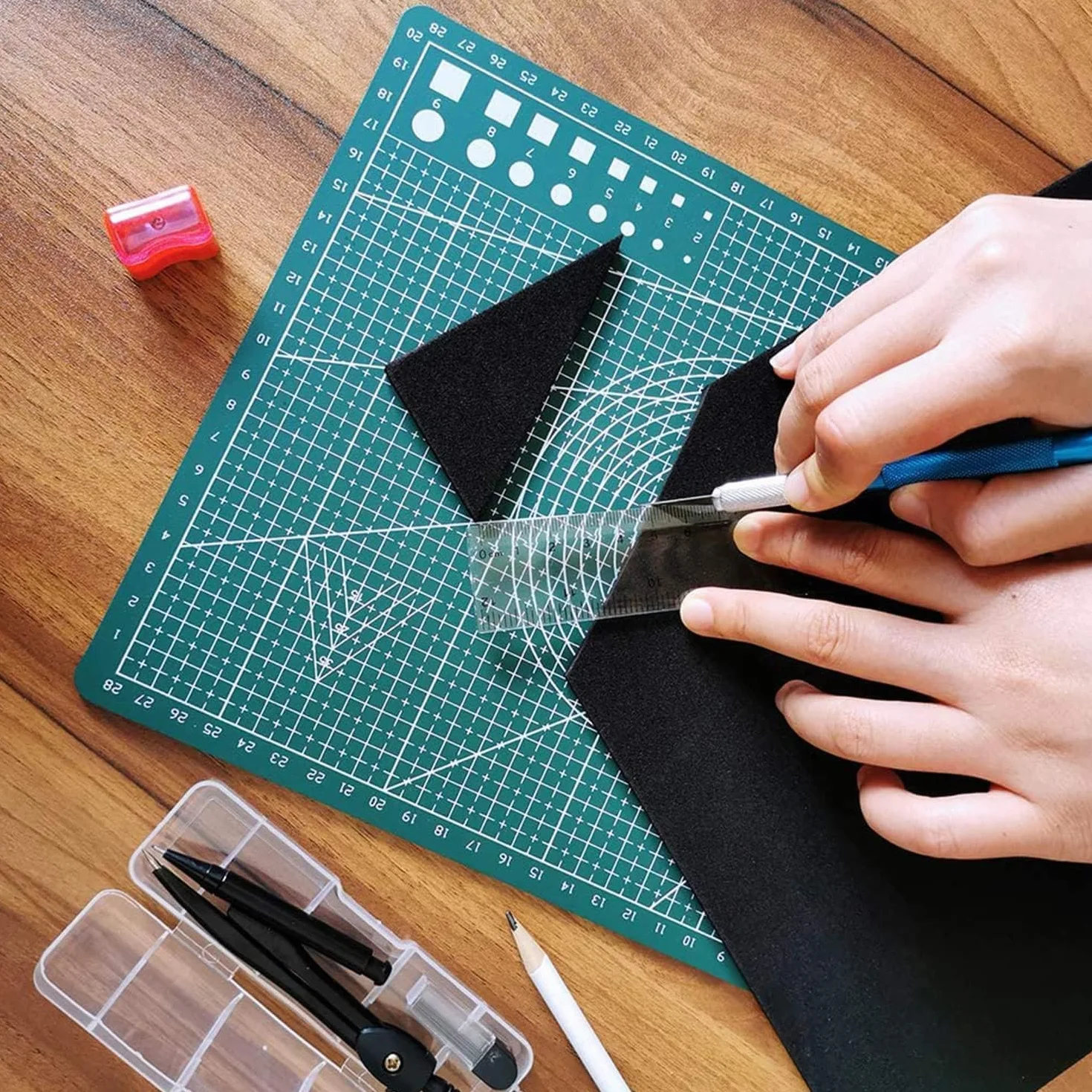 16 fogli di schiuma A3, colore nero, 420 × 297 × 5 mm, in schiuma nera A3, per pubblicità, presentazioni, progetti artigianali e imballaggi