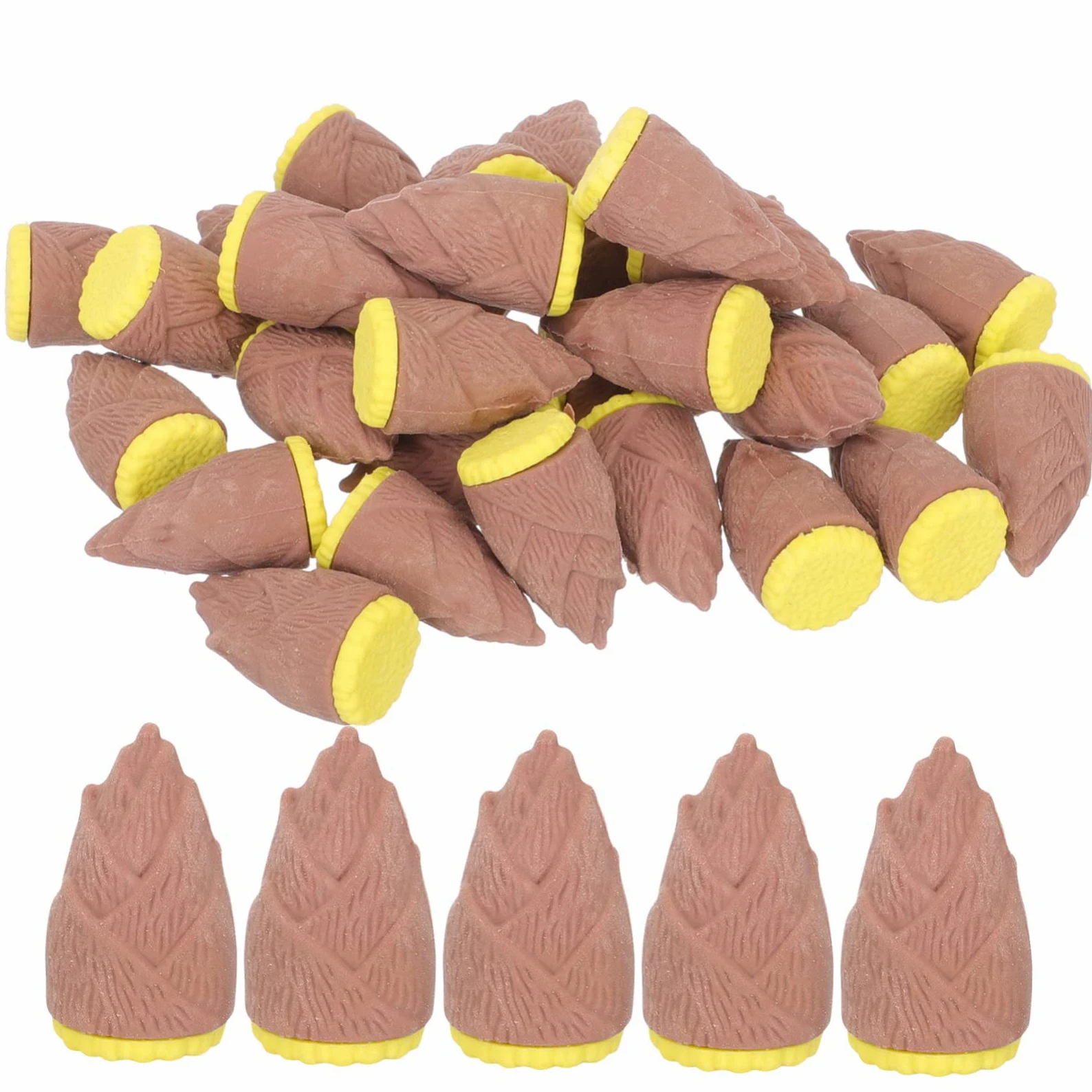 NUOBESTY 4 Set Gomma Per Zucca Frutta Finta Cibo Mini Decorazione Di Finta Frutta Gomme Da Cancellare Per Gli Studenti Gomme Da Cancellare Per Verdure 30 Pezzi * 4