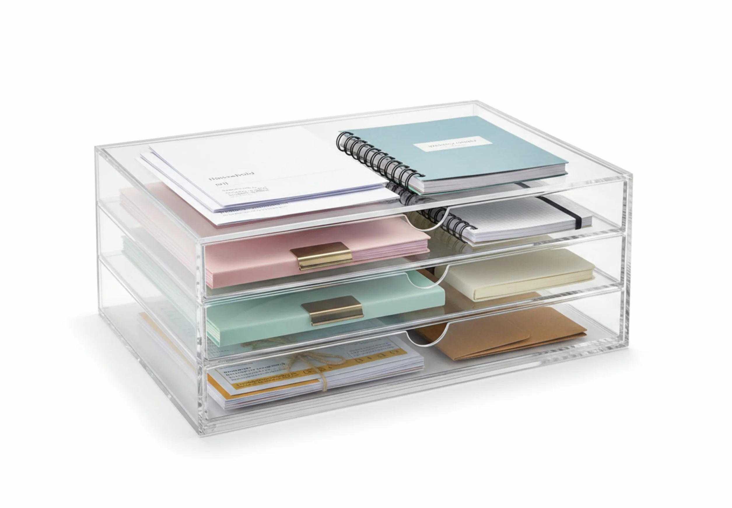 Osco A3TSL - Organizador de 3 niveles horizontales
