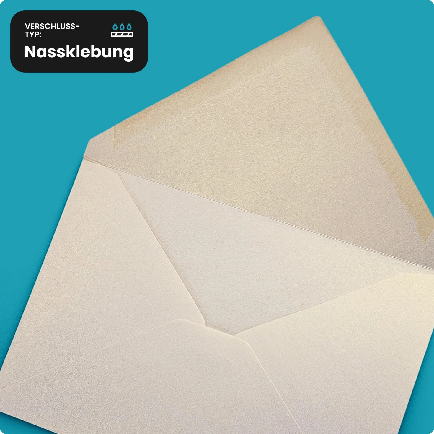 Aster Metallic Silver Netuno 100 buste lettere argento perlato formato C6 114x162 mm 120g