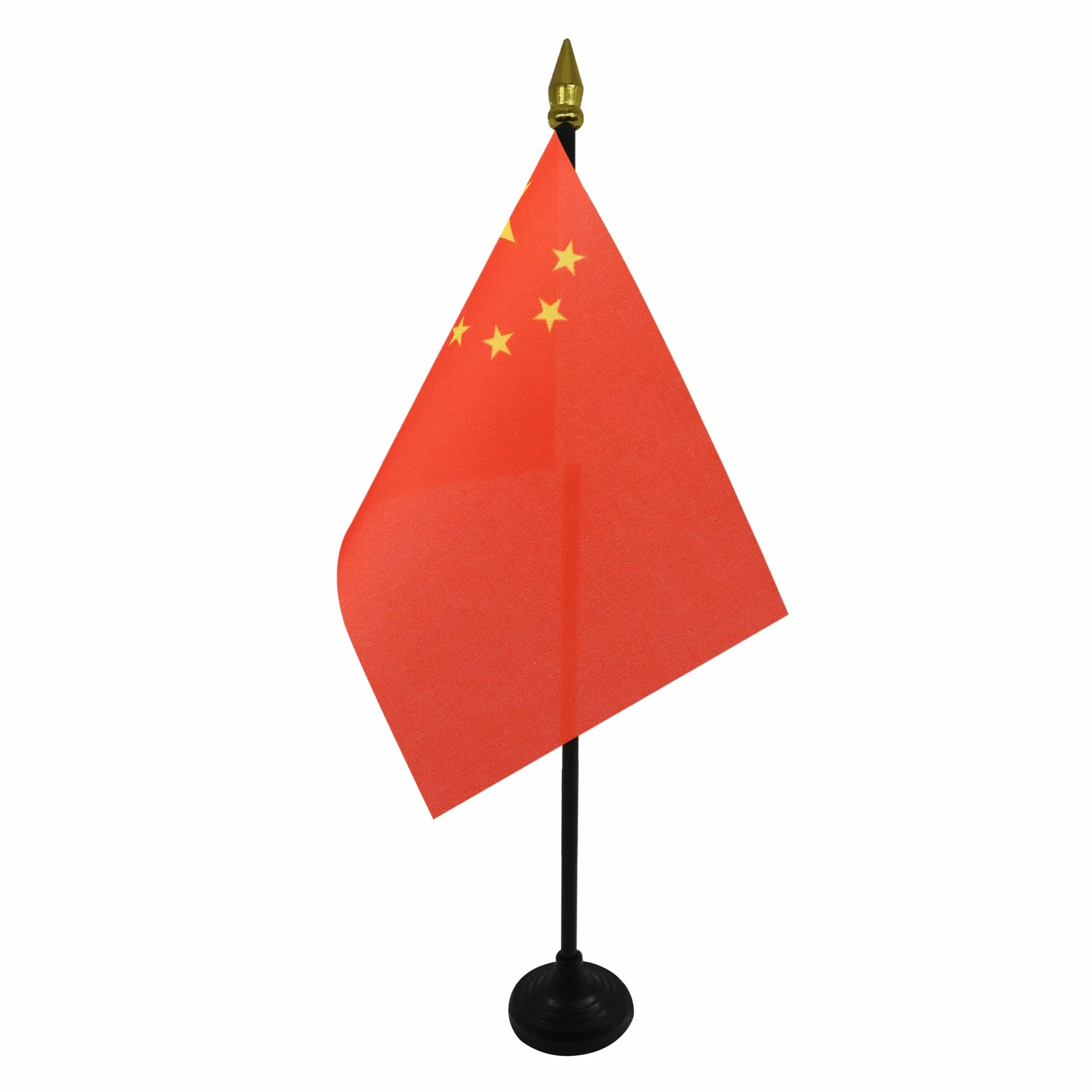 AZ FLAG Bandiera da Tavolo Cina 15x10cm Punta Dorata
