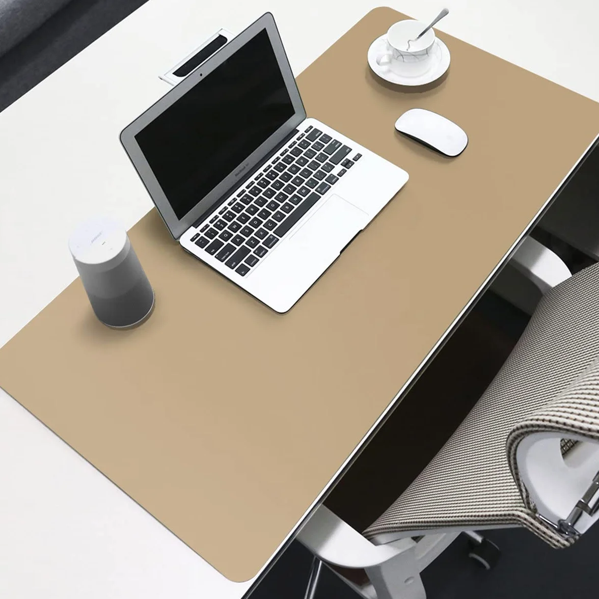 Tappetino da tavolo PU Sottomano per Scrivania Impermeabile 40x80cm Spessore 2mm Albicocca
