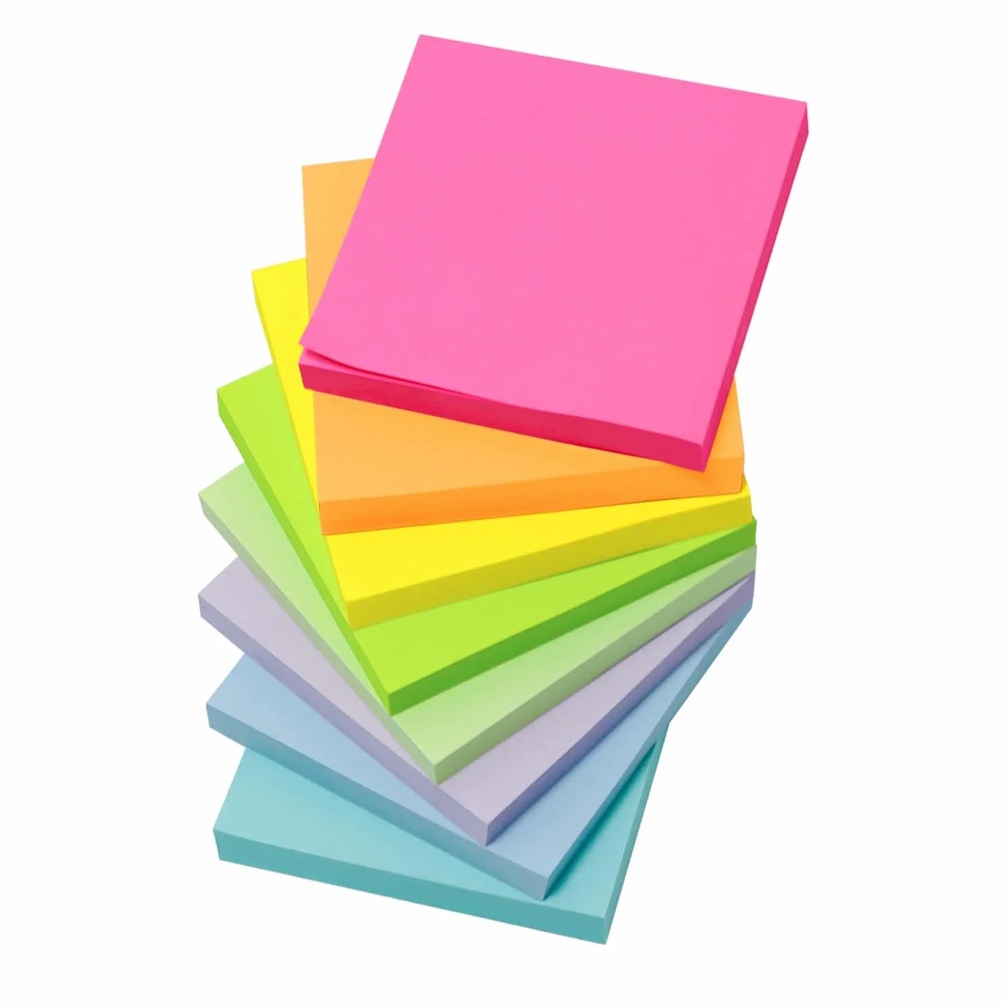 AiTodos® 800 Foglietti Adesivi, 8 Libri 100 Fogli, 8 Colori per Scuola Casa Ufficio