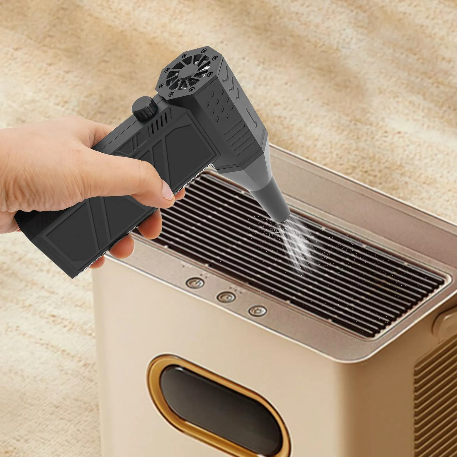 Ventola di polvere portatile elettrica 230W Compressed Air Duster USB Ricaricabile Air Spray PC Kit di Pulizia