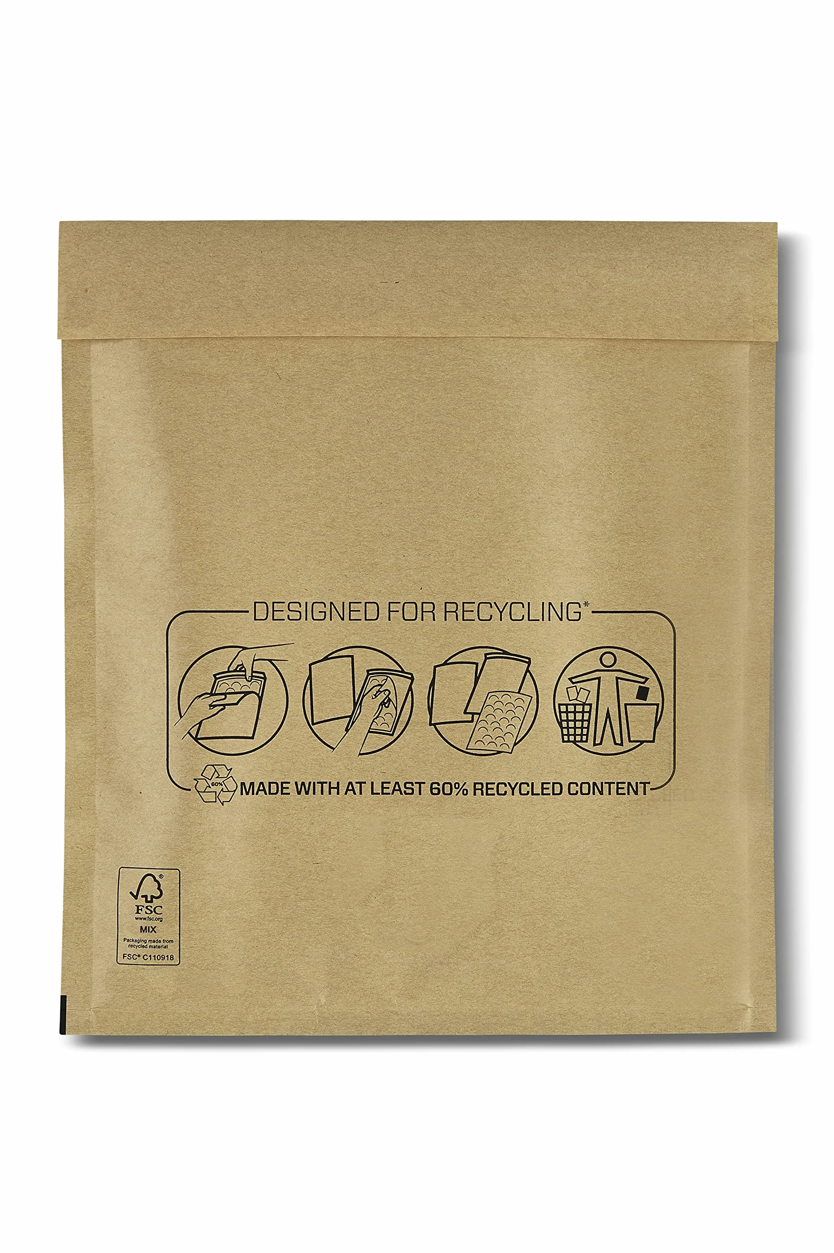 Bankers Box Borsa imbottita con bolle 350 x 470 mm (Numero 20) per protezione degli spedizioni, 50 buste