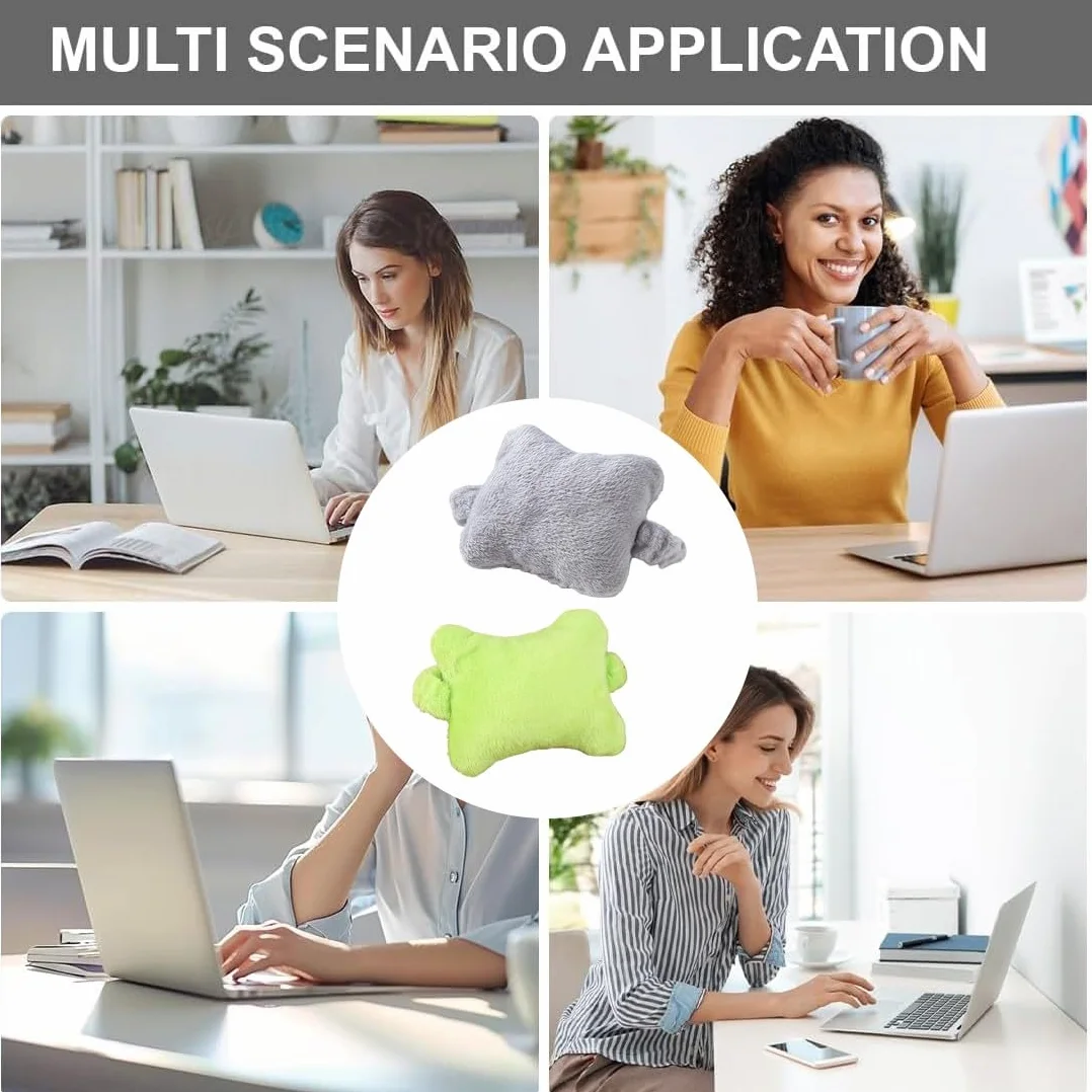 Set Di Poggiapolsi Tastiera E Mouse, Poggiapolsi In Morbido Cotone Per Digitazione E Lavoro In Ufficio