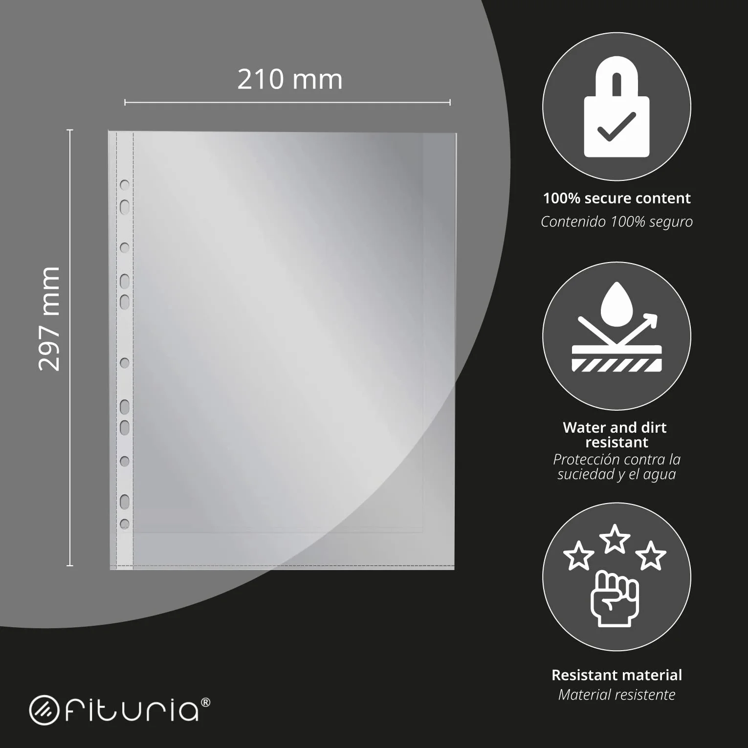 Paquete de 1500 Folios Navigator Universal A4 80gr + 60 Fundas Multitaladro Plástico