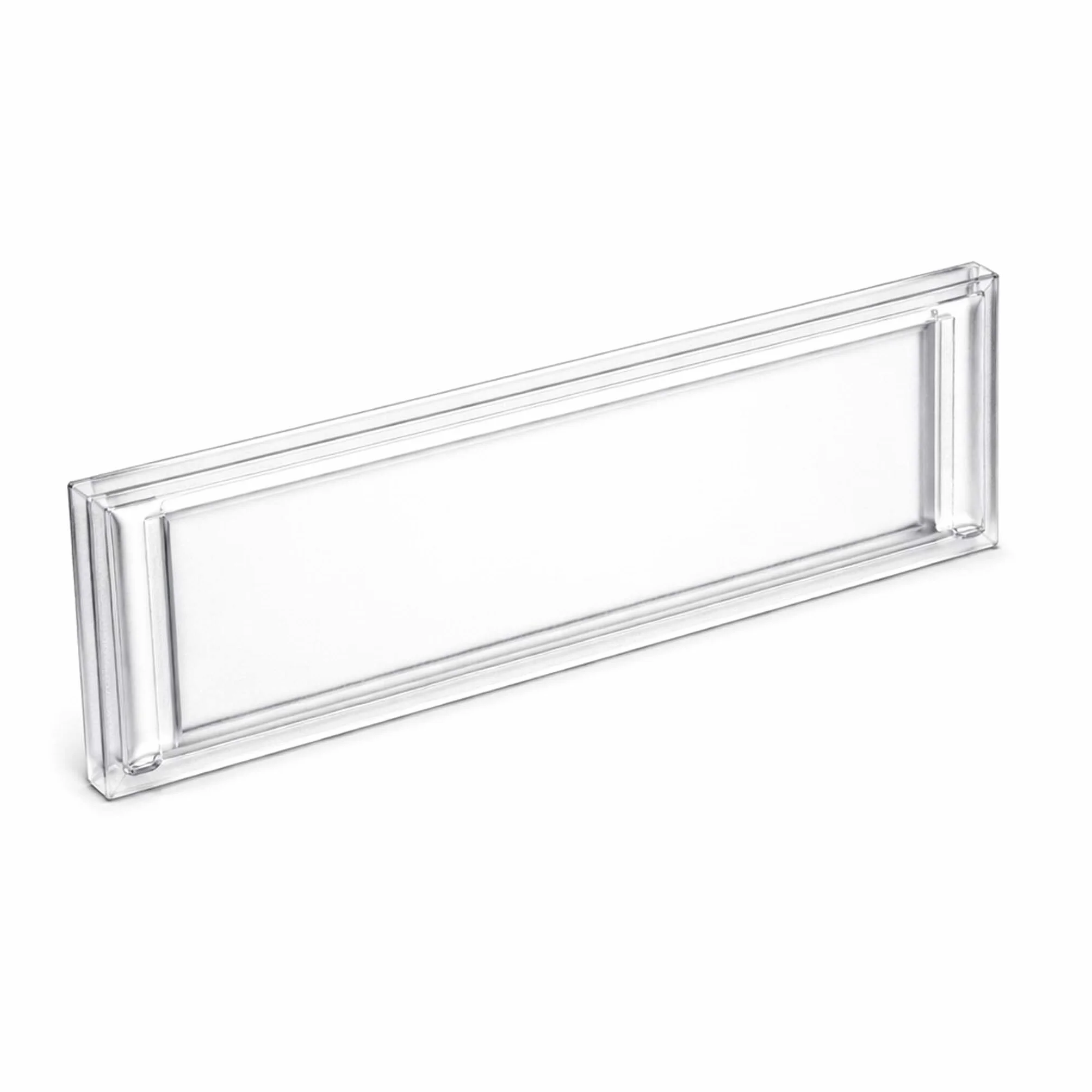 Wiltec Vetrino portanome 89,4 x 24,5 mm per cassetta postale 92,3 x 28,4 mm