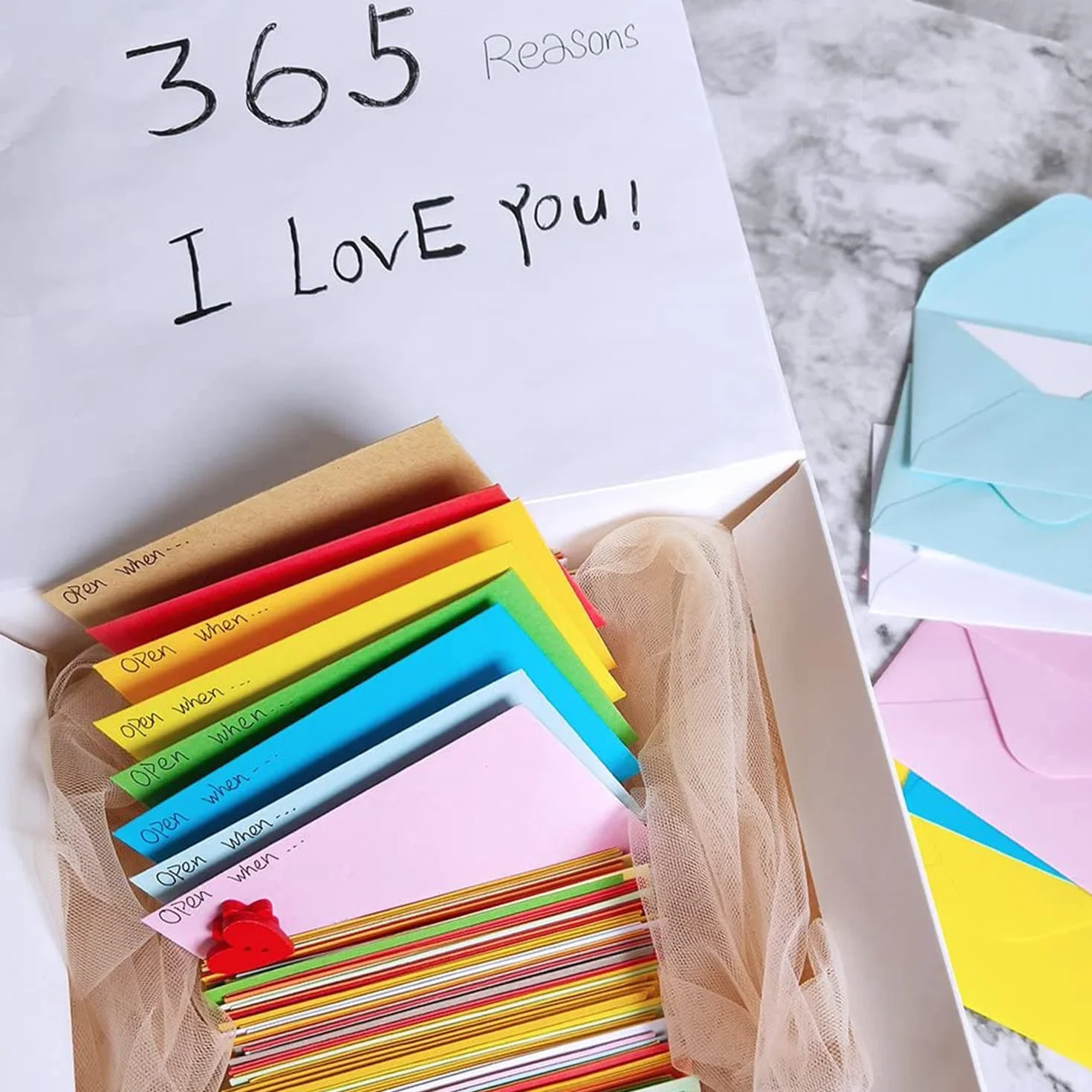Mini Buste 50 Pezzi Colorate con Biglietti Vuoti per Matrimoni Compleanno Feste Regali