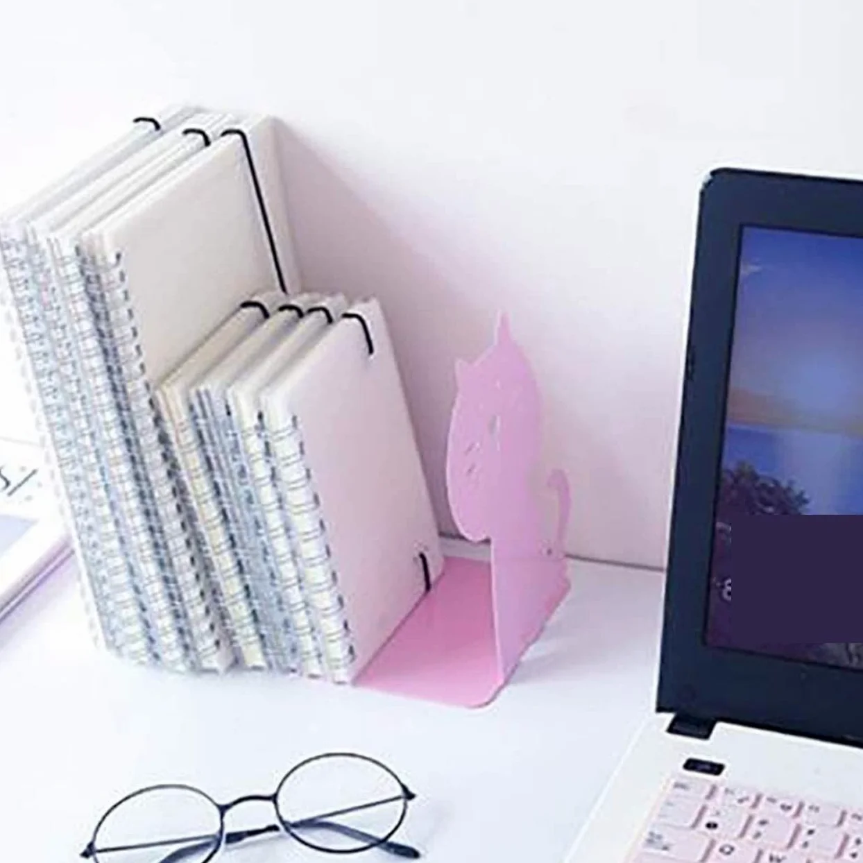 Reggi Libri, Fermalibri Reggilibri In Metallo Fermalibri Antiscivolo Rosa Supporta Per La Decorazione Della Casa Per Del'ufficio Ufficio Casa Scrivania