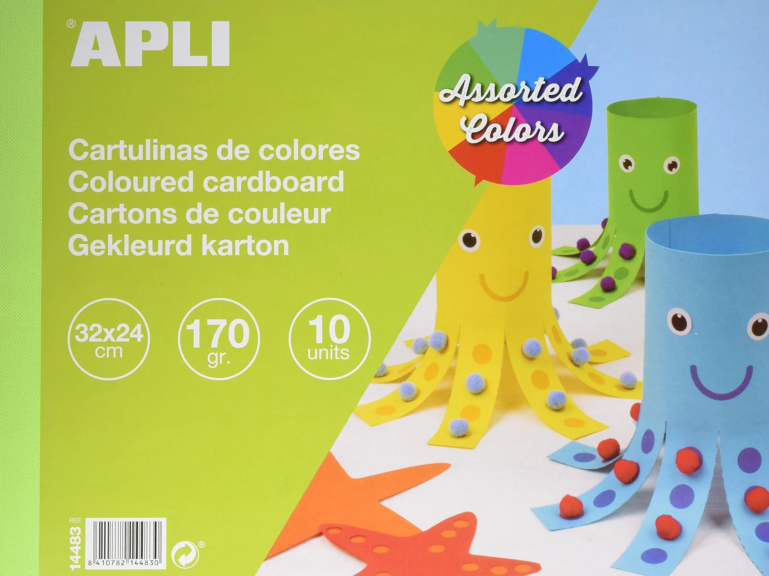 APLI Blocco cartoncino 10 Pezzi 14483