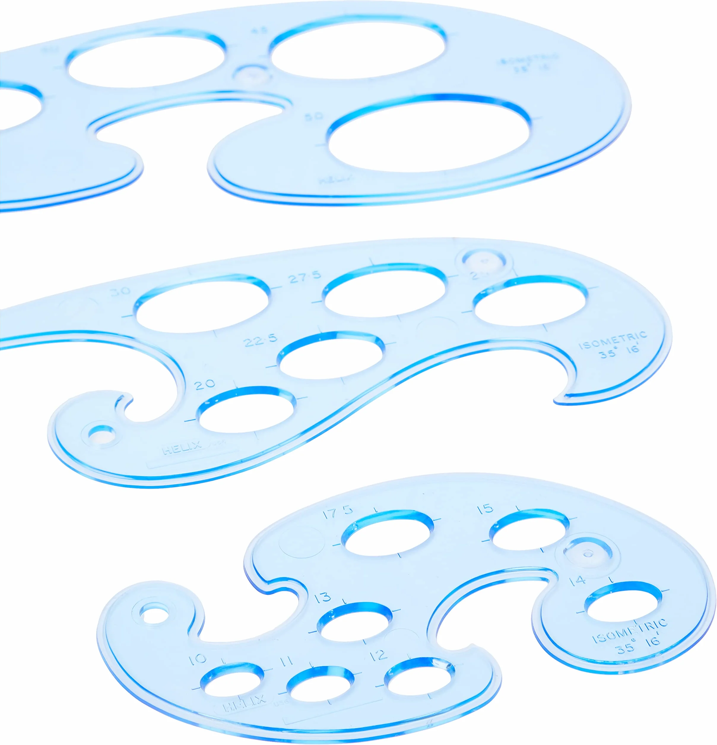 French Curves Template Set 10-50mm
