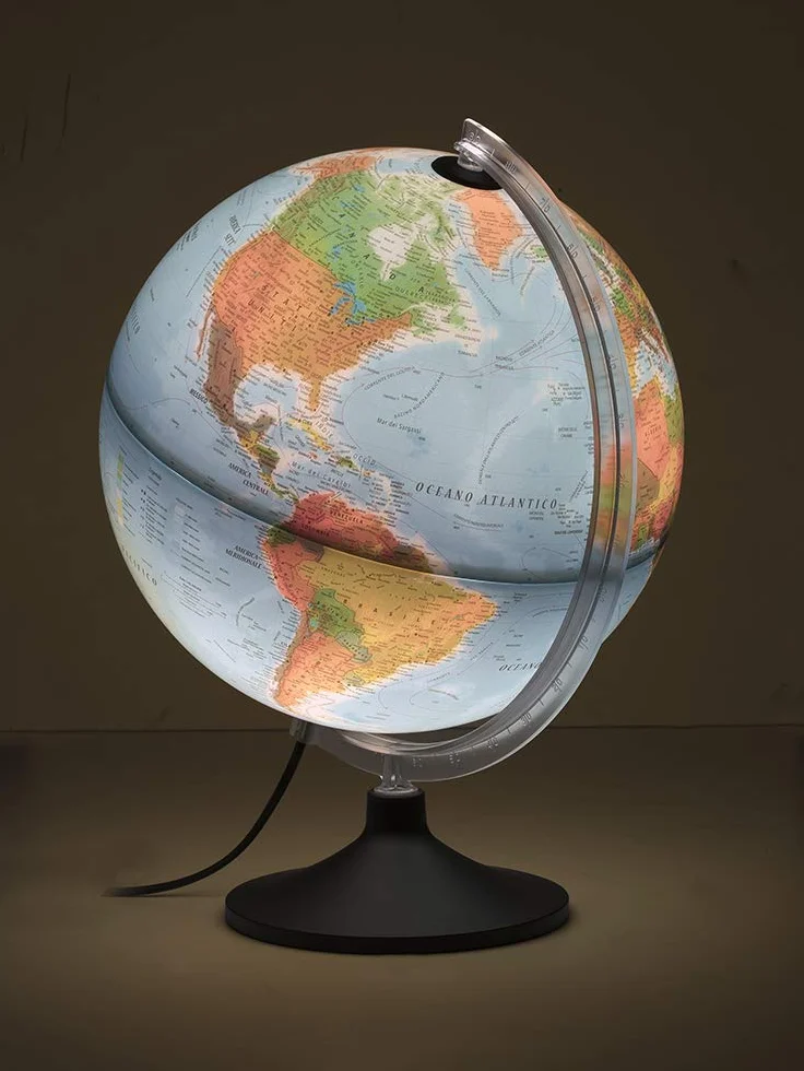 Tecnodidattica Atmosphere Solid B Mappamondo doppia cartografia Fisico/Politica, Diametro 30 cm