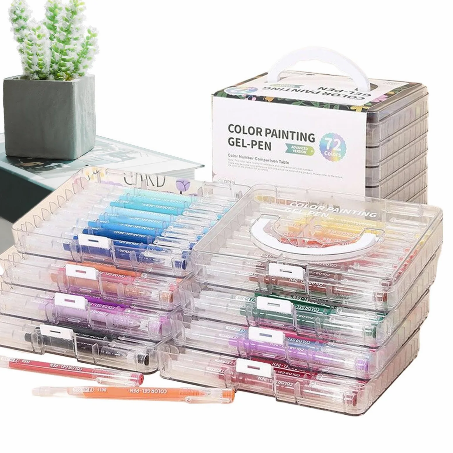 Generico Penne Gel Punta Fine a Rapida Asciugatura, Scrittura Scorrevole | Pennarelli Gel Colorati per Disegno, Scrapbooking, Diario, Biglietti d'Auguri, Attività Scolastiche e Ufficio per Bambini e