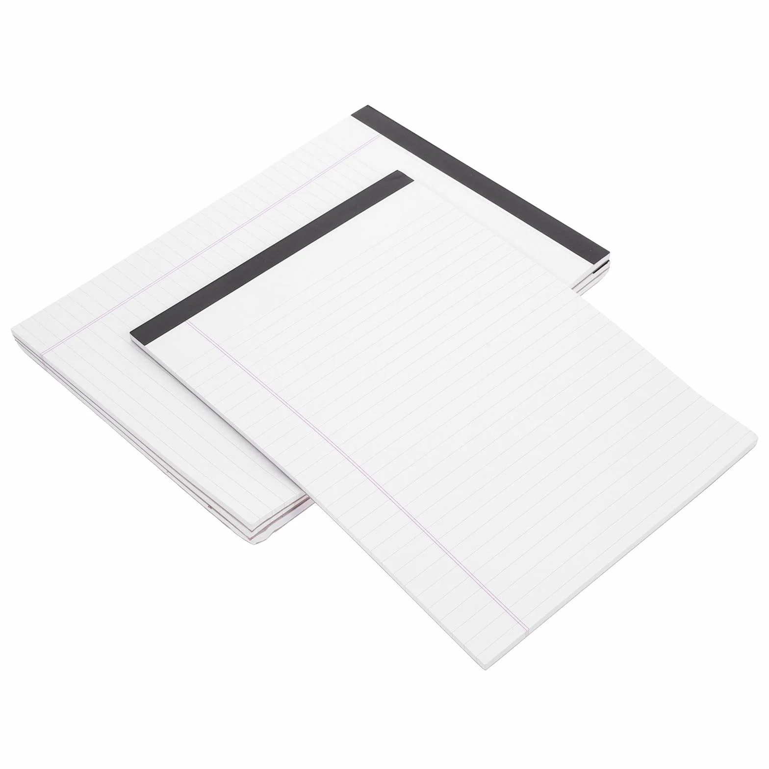 INOOMP Blocchi per Appunti a Righe A4 Retro in Cartone Spesso, Carta Liscia Spessa per Documenti Legali, Blocco Note Università 4 Pezzi per Scuola, Ufficio e Casa