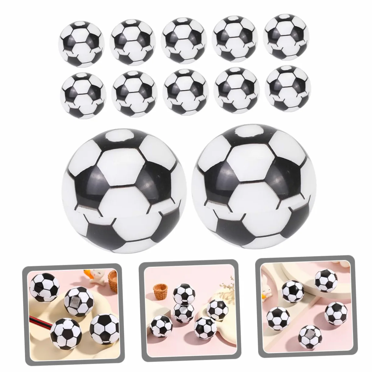 SHINEOFI 4 Set Regali Di Cancelleria Per Studenti Temperamatite Creativo A Forma Di Calcio Temperamatite A Sfera Con Foro Singolo 20 Pezzi Da Ufficio Mini Matita 20 Pezzi * 4