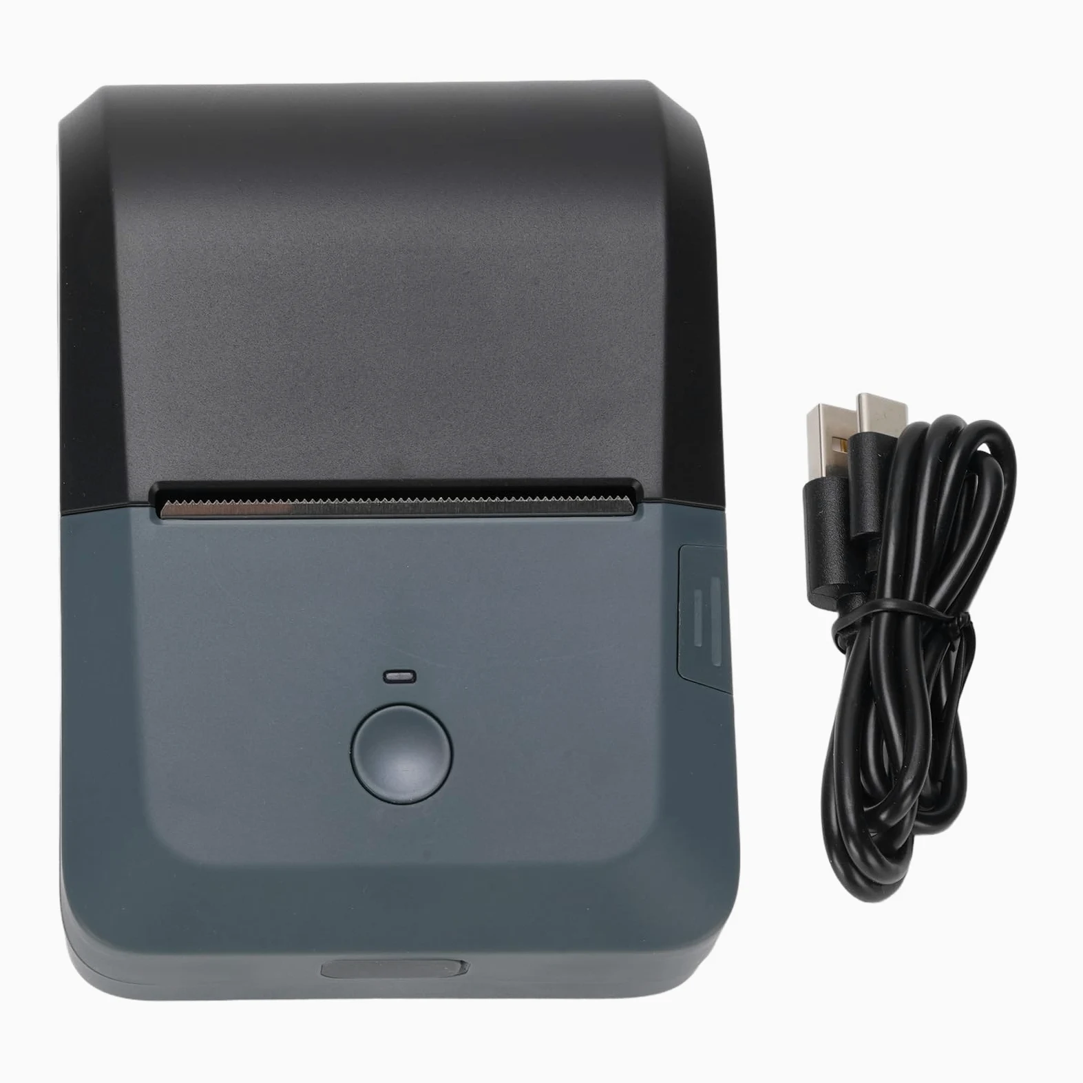 Zerodis Etichettatrice Bluetooth, Stampante Termica Portatile per Adesivi con Larghezza di Stampa 15-56 Mm per IOS, Negozi Logistica Artigianato Casa Ufficio Organizzazione