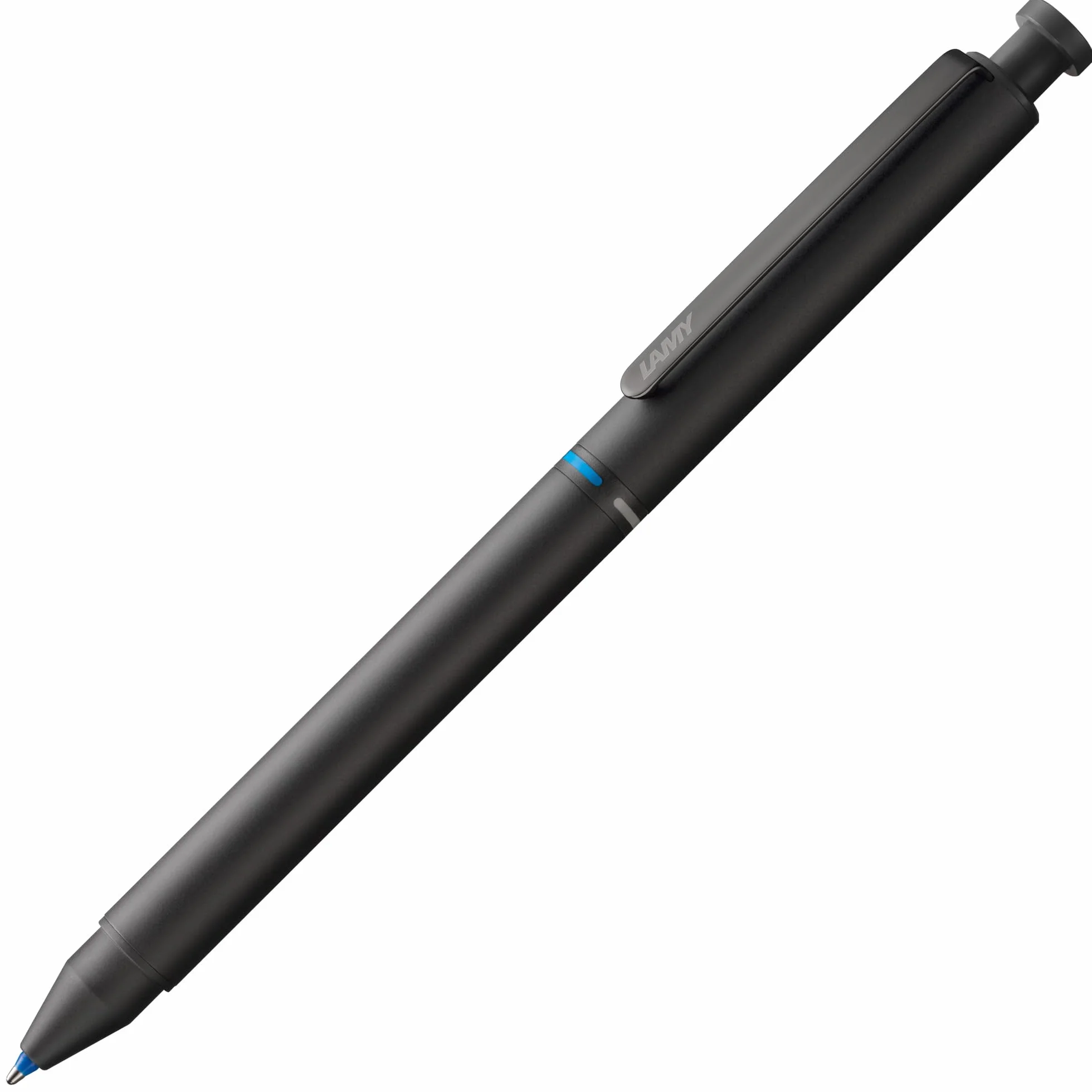 Lamy st black tri pen in accaio inossidabile – sottile portamina e penna a sfera in un unico prodotto – ricarica per penna a sfera M 21 in blu e rosso e per portamina M 41 a tratto fine (0,5 mm)