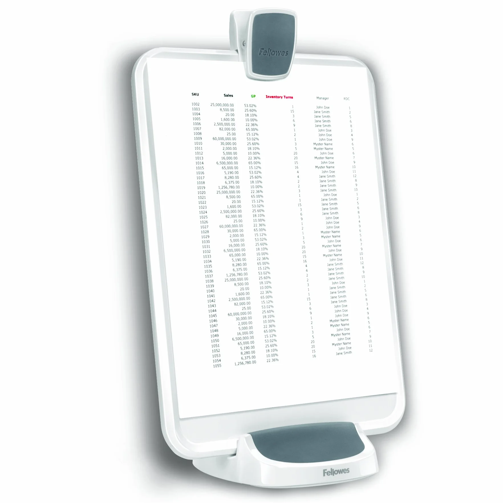 Fellowes Leggio Reggidocumenti I-SPIRE Series, Bianco