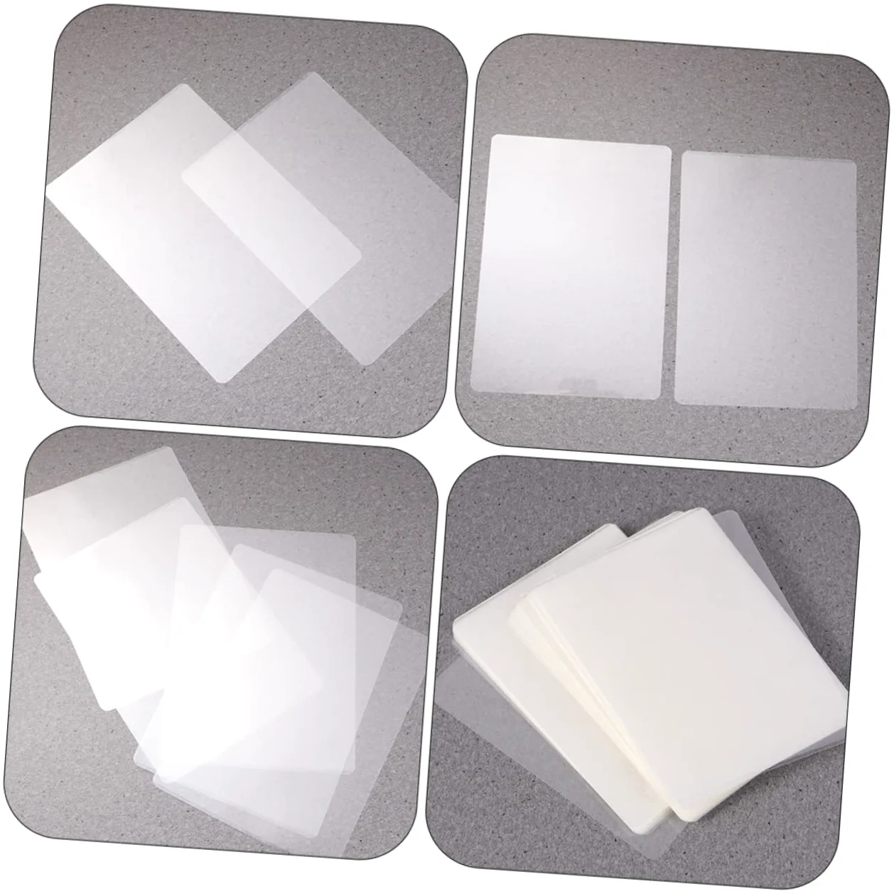 HOMSFOU 2 Set Pellicole Laminazione Foto Impermeabili Mil Trasparenti Per Documenti E Foto Protezione Resistente Sporco E Danni Compatibili Con Plastificatrici Domestiche 300 Pezzi * 2