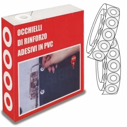 Salvabuchi Adesivi Rinforzi Per Fori 500 Pezzi Plastica