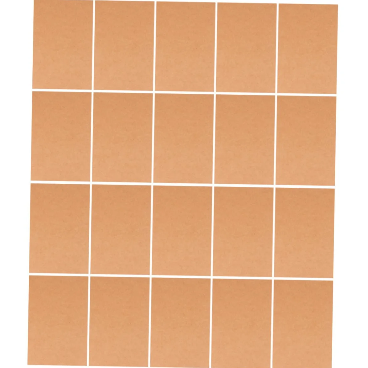 Biglietti di Auguri Vuoti in Carta Kraft 200 Pezzi Stile Classico | Cartoline Bianche per Scrittura Liscia su Superficie Piana, Formato DIY per Messaggi e Lettura