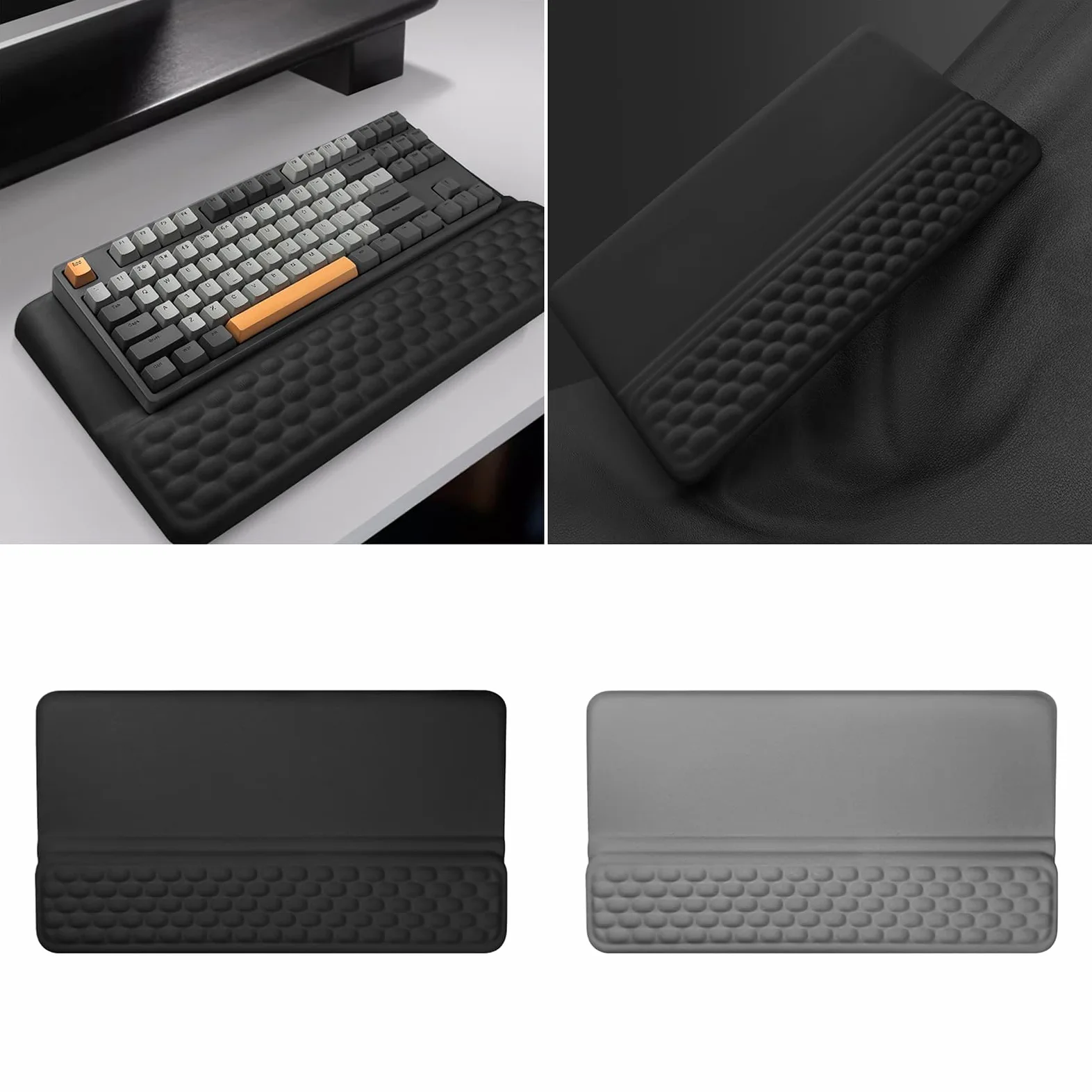 Pad Tastiera Ergonomica Poggiapolsi Digitazione Protettiva Relax Polso Memory Foam Pad Computer Riposo