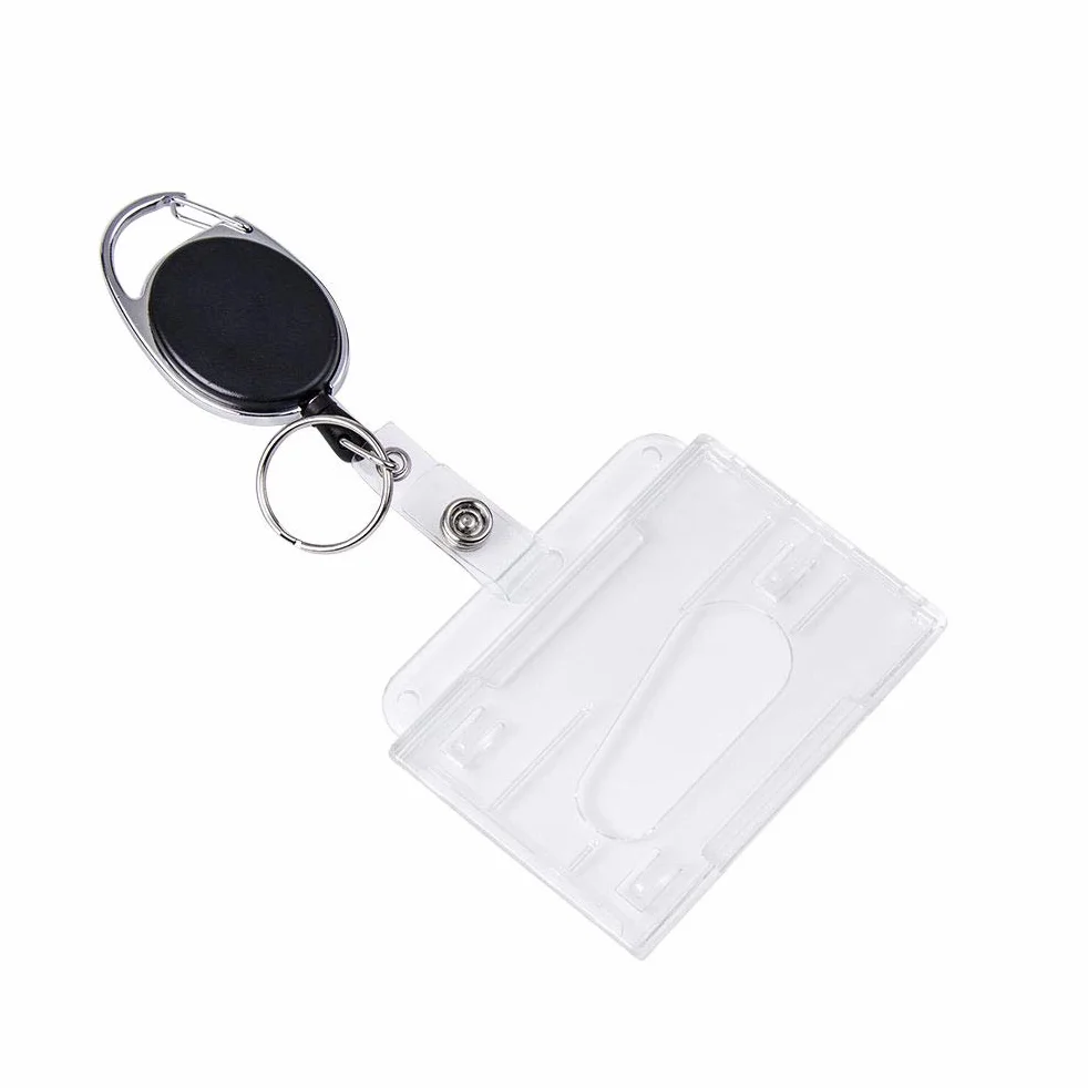 Vicloon Portachiavi Retrattile Clip a Bobina Porta Badge Allungabile
