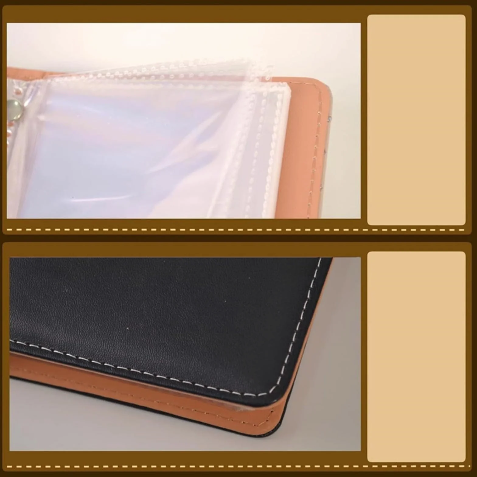 Savings Challenge Binder PU Leather Money Saving Budget Organizer Wallet with 100 Envelopes and Combination Lock