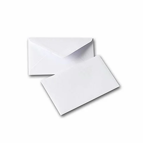 GPV - Confezione da 500 buste da visita gommate, 90 x 140 mm, 112 g, colore: Bianco