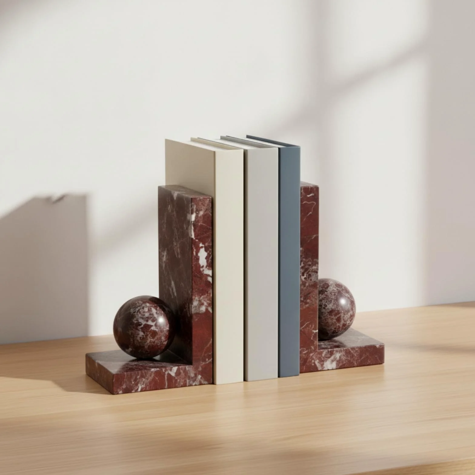 Fermalibri con Sfera Antiscivolo Reggilibri con Supporto a L Robusto Fermalibri a L per Collezionisti, Libreria, Ufficio
