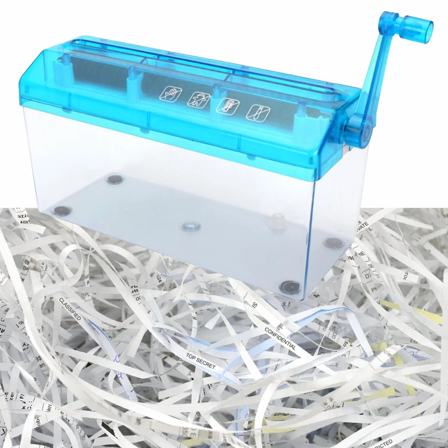 Distruggidocumenti, Distruggidocumenti per Applicazioni Estese Migliore Controllo per l'ufficio (Blu)