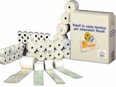 Carta Termica 80x80 mm 55 gr/mq 50 Rotoli per Registratore di Cassa